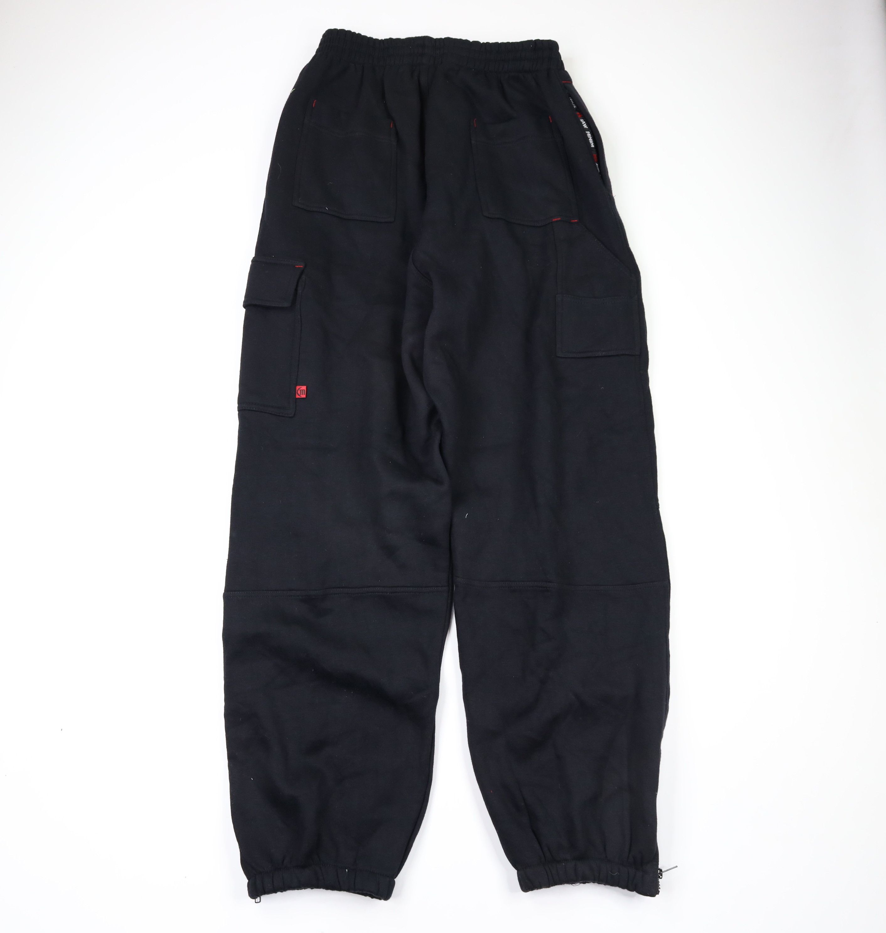 Vintage NOS Vintage 90s Streetwear Cargo Sweatpants Joggers Black Size US 40 / EU 56 - 9 Thumbnail