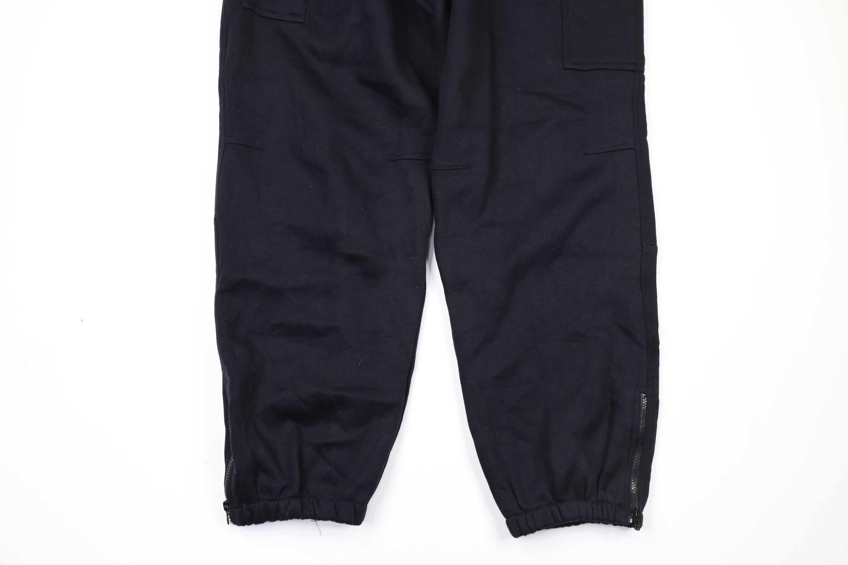 Vintage NOS Vintage 90s Streetwear Cargo Sweatpants Joggers Black Size US 40 / EU 56 - 3 Thumbnail