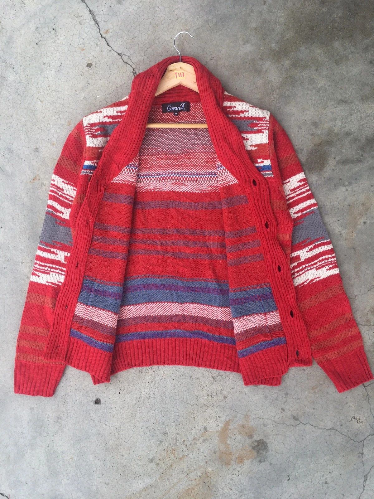Other 📌Rare Sweater CAVARIA Knitwear/Cardigan Like Navajo Design Size US M / EU 48-50 / 2 - 3 Thumbnail