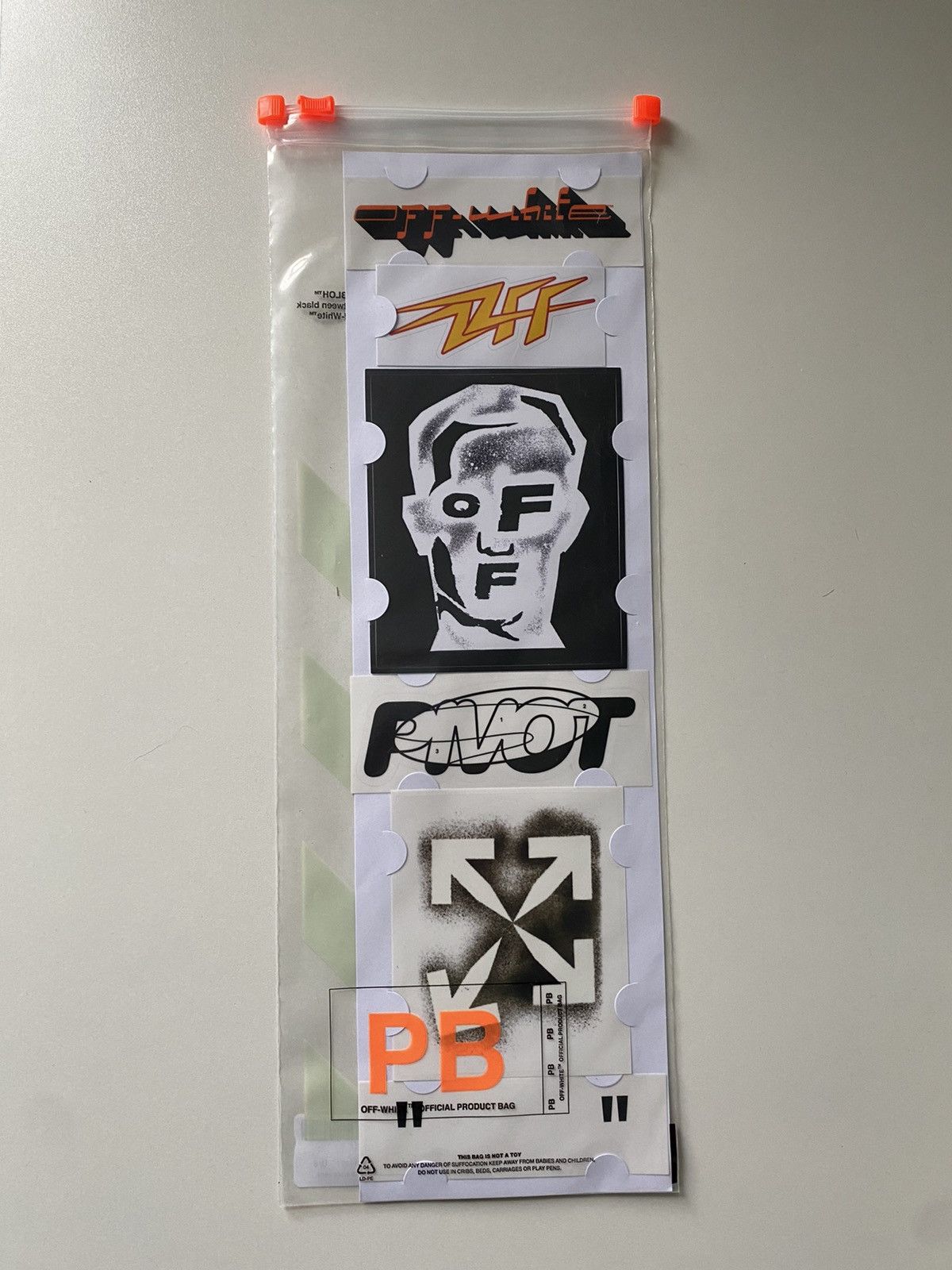 Off-White Off White Masked Face Stickers set | Grailed