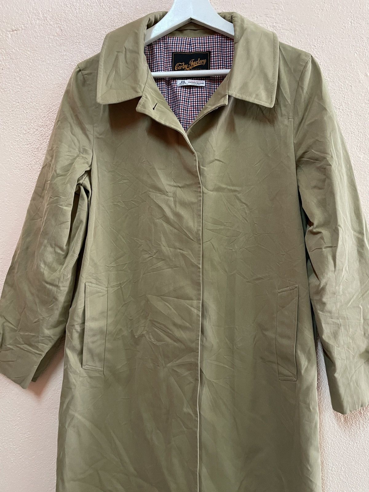 Japanese Brand CORBY FACTORY DESIGNER TRENCH COAT THOMAS MASON PLAIDS SZ S Size US S / EU 44-46 / 1 - 4 Thumbnail