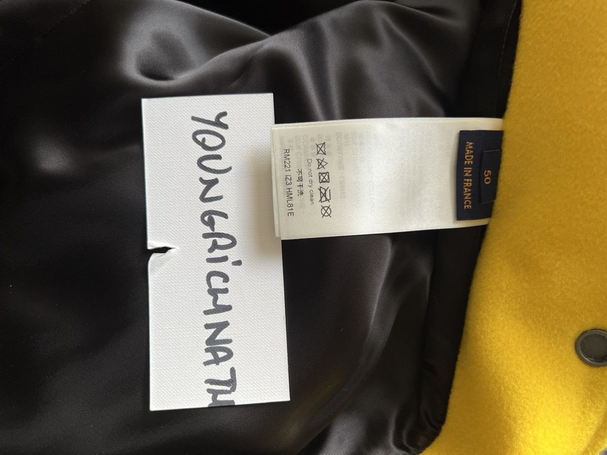 Louis Vuitton SS22 Louis Vuitton Leather Embroidered Varsity Jacket Size US M / EU 48-50 / 2 - 9 Thumbnail