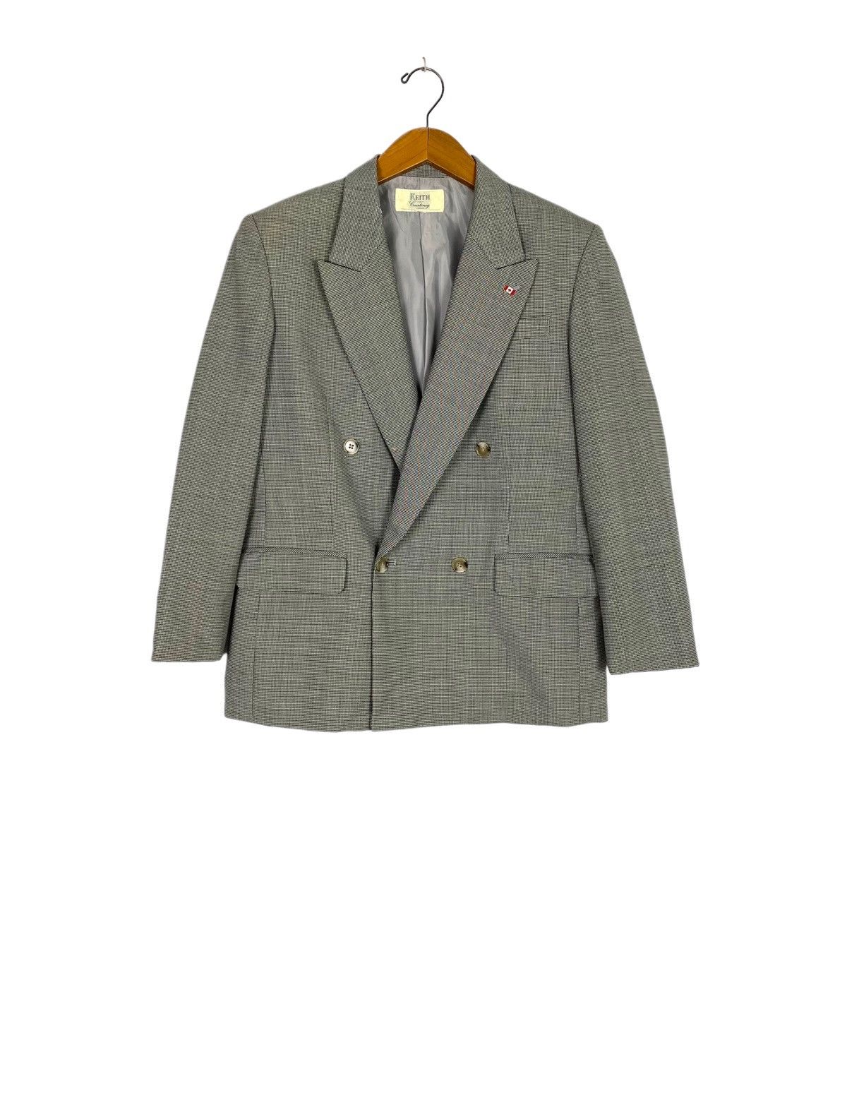 Vintage Vtg Keith Countenay London Double Breasted Wool Blazer Size 42R - 1 Thumbnail