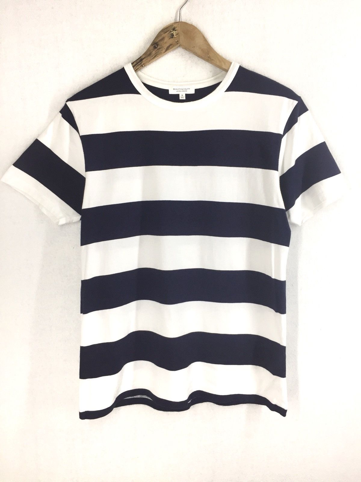 B & Y X United Arrows Jail Stripe Tee