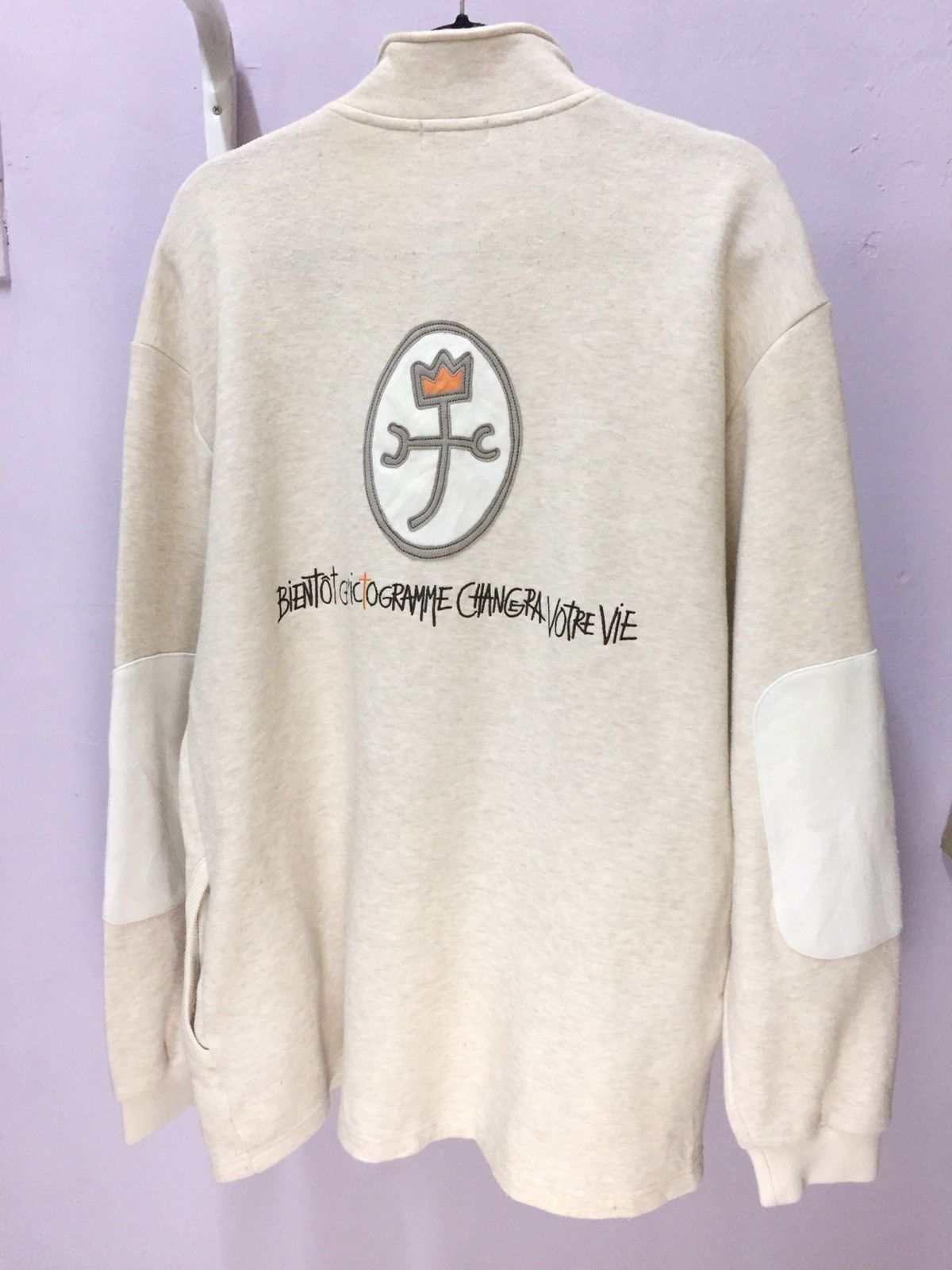 Jean Charles De Castelbajac Last Drop📌Oversized JCDC Half Zip Sweatshirts Size US XL / EU 56 / 4 - 1 Thumbnail