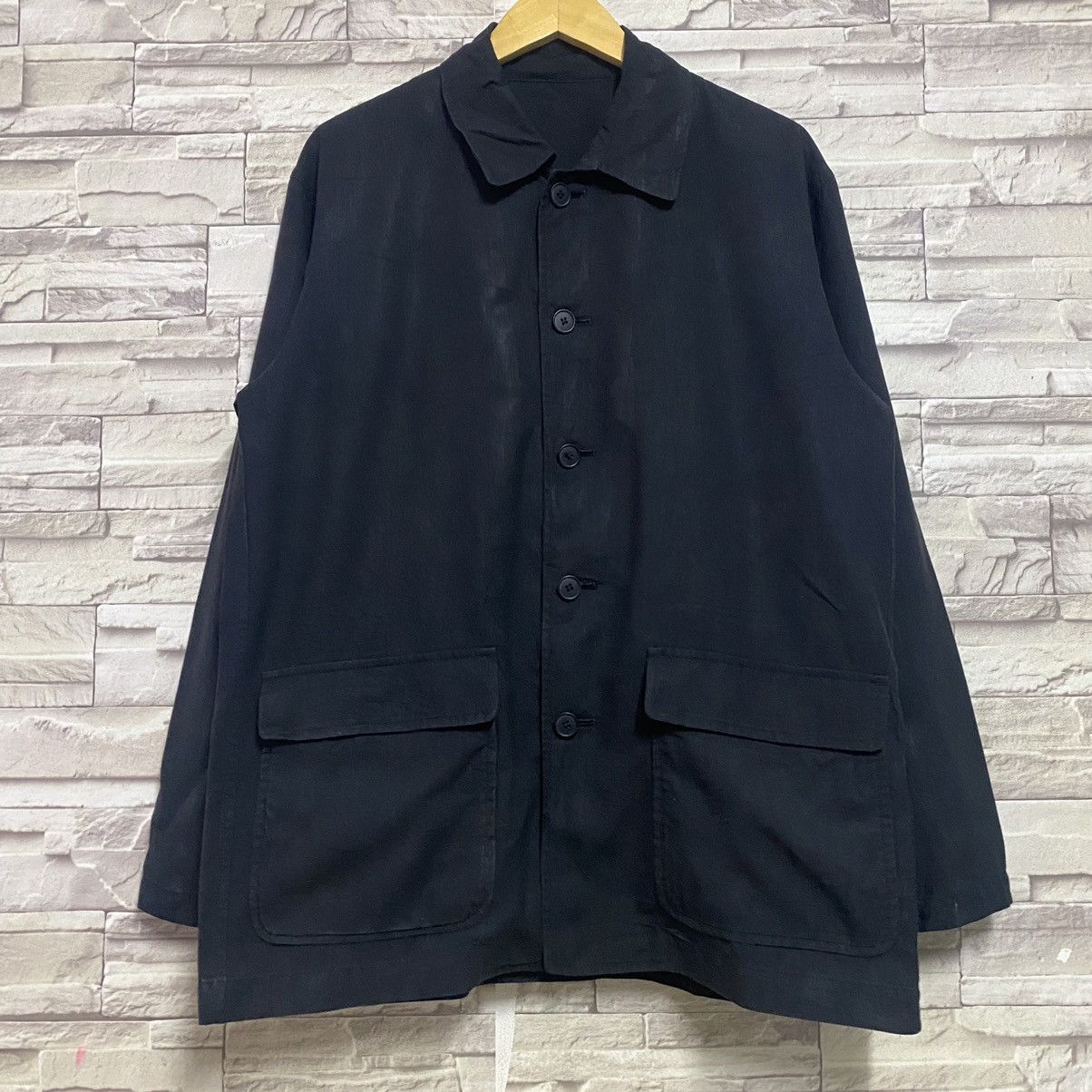 Tete Homme TETE HOMME Linen Chore Jacket Size US L / EU 52-54 / 3 - 3 Thumbnail