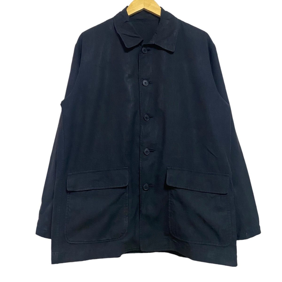 Tete Homme TETE HOMME Linen Chore Jacket Size US L / EU 52-54 / 3 - 1 Thumbnail