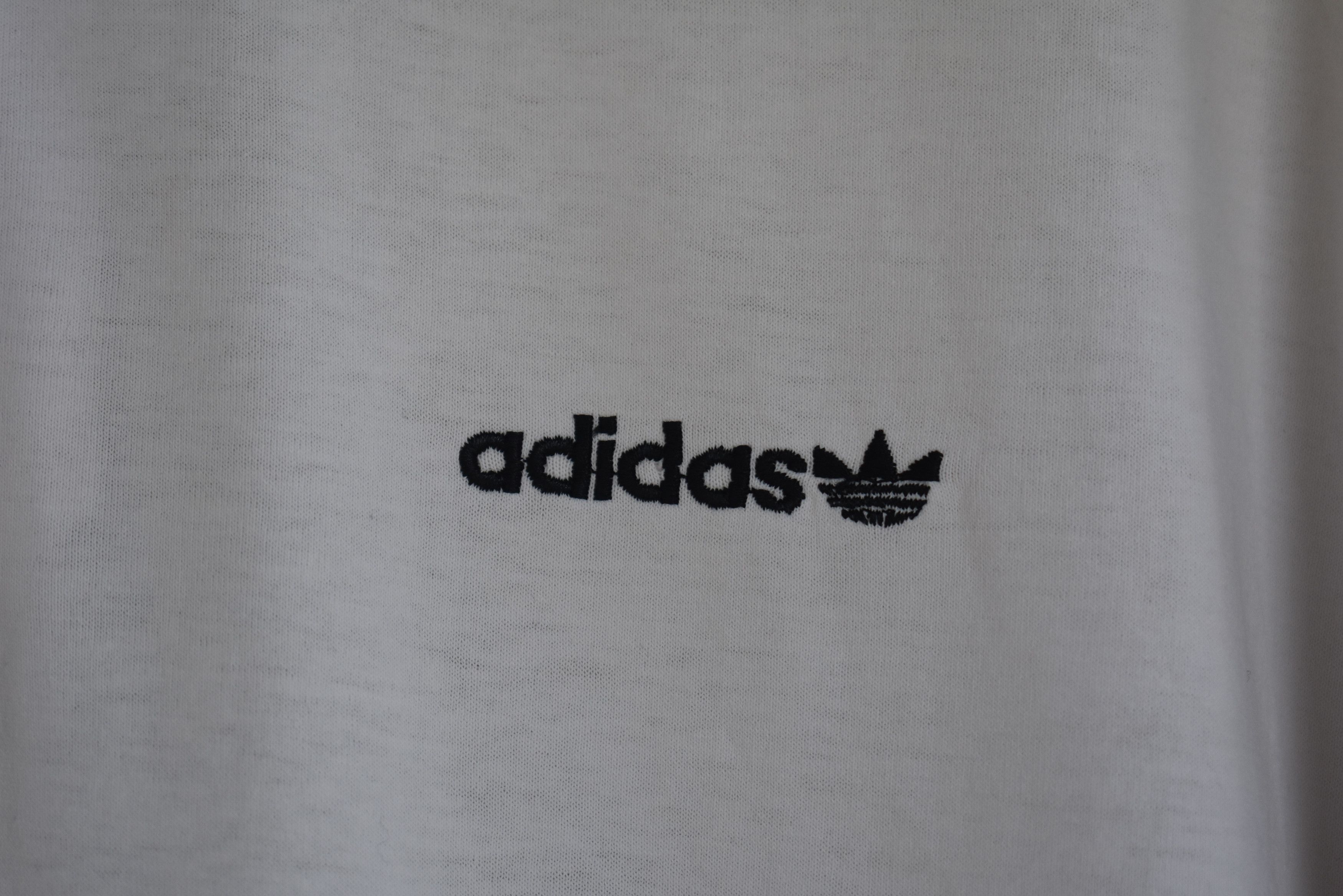 Adidas × Vintage Vintage Adidas Polo Shirt Striped 90s Retro Tee Size US XL / EU 56 / 4 - 3 Thumbnail