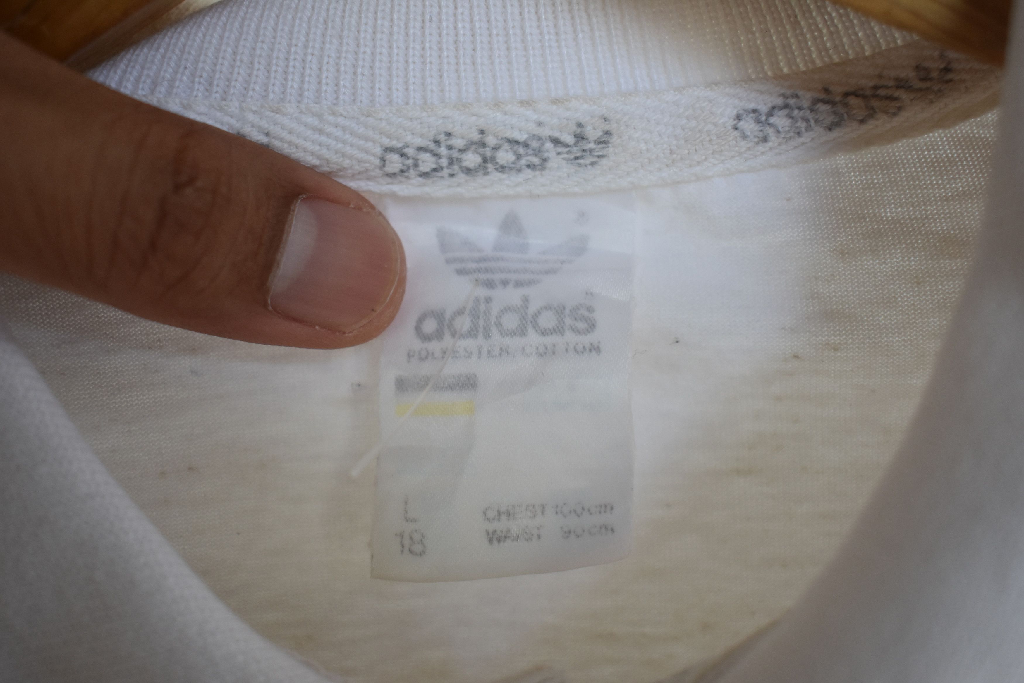 Adidas × Vintage Vintage Adidas Polo Shirt Striped 90s Retro Tee Size US XL / EU 56 / 4 - 6 Thumbnail