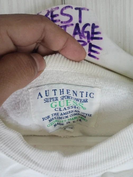 Georges Marciano Rare Vintage 90s Guess Classic Georges Marciano Sweatshirt Size US M / EU 48-50 / 2 - 4 Thumbnail