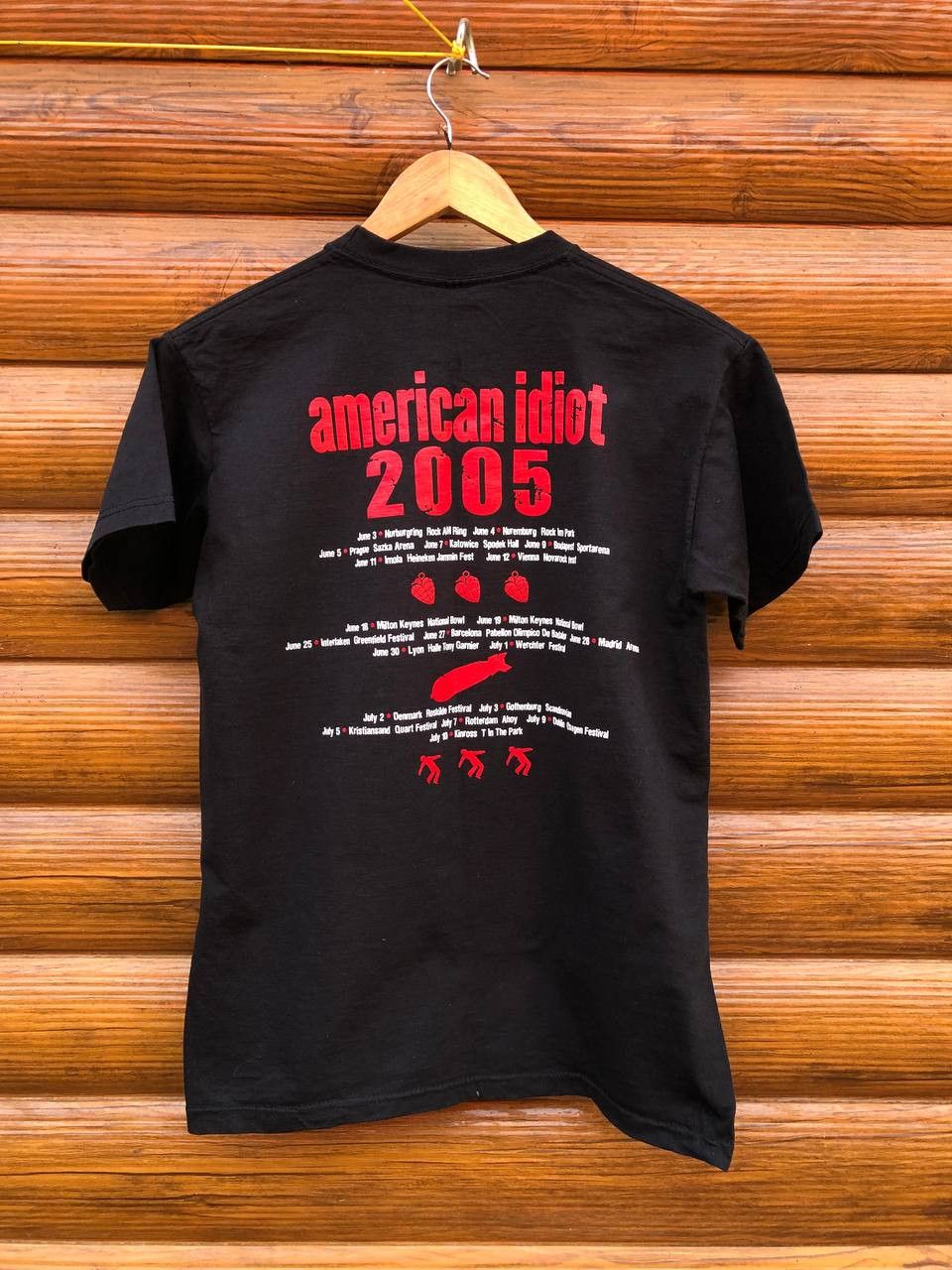 Vintage Green Day American Idiot T-Shirt Punk Rock Band Logo Tour Size US S / EU 44-46 / 1 - 3 Thumbnail