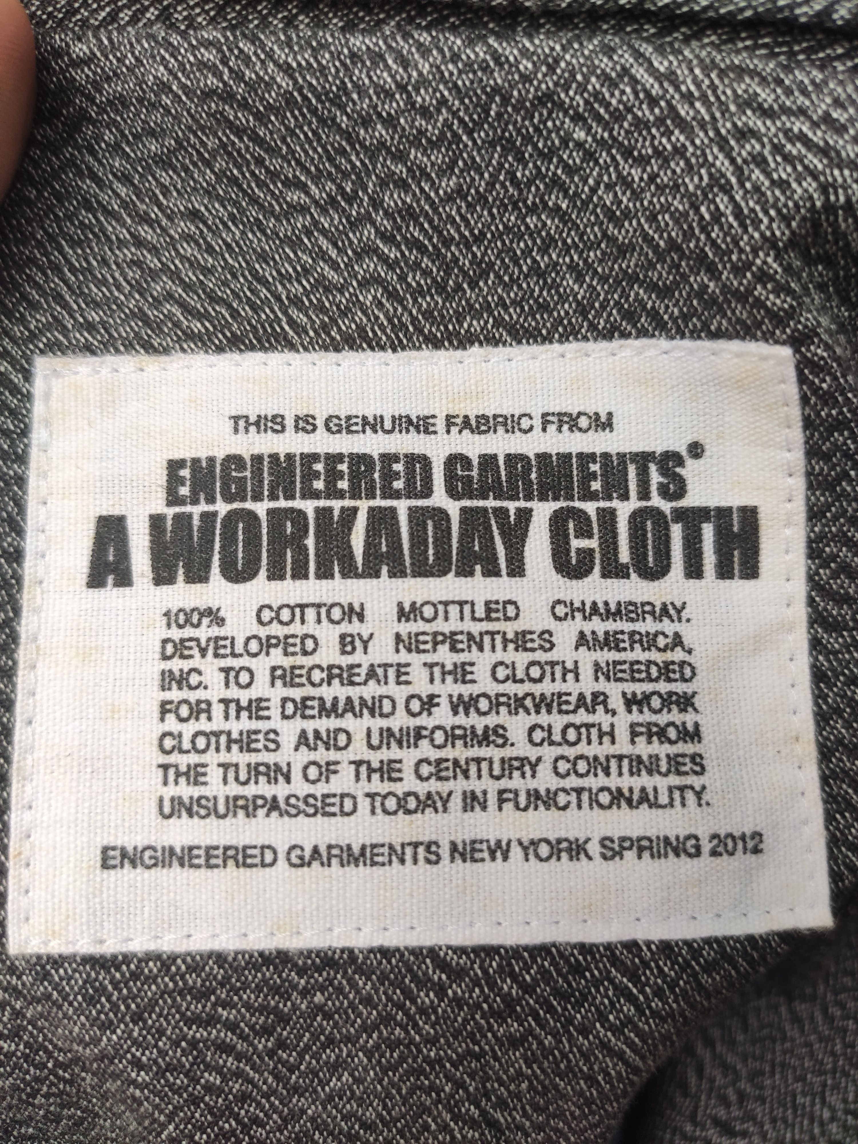 Engineered Garments A Workaday Cloth Spring 2012 parkas jacket nephenthes Size US M / EU 48-50 / 2 - 9 Thumbnail