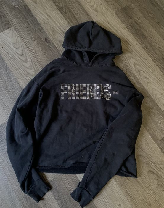 Vlone friends best sale hoodie rhinestone