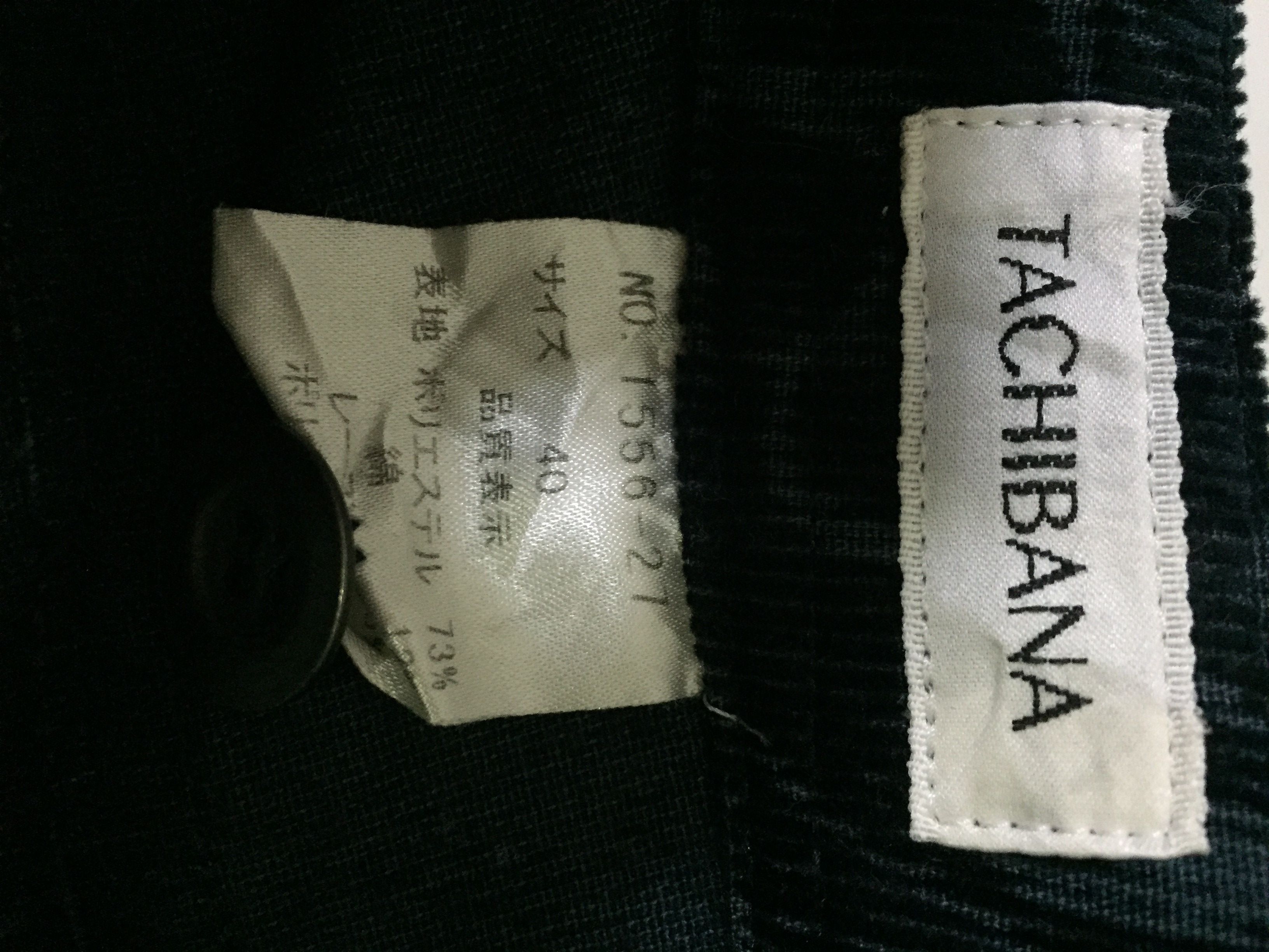 Japanese Brand Tachibana Fullprint Corduroy Jeans Size 29" - 4 Thumbnail