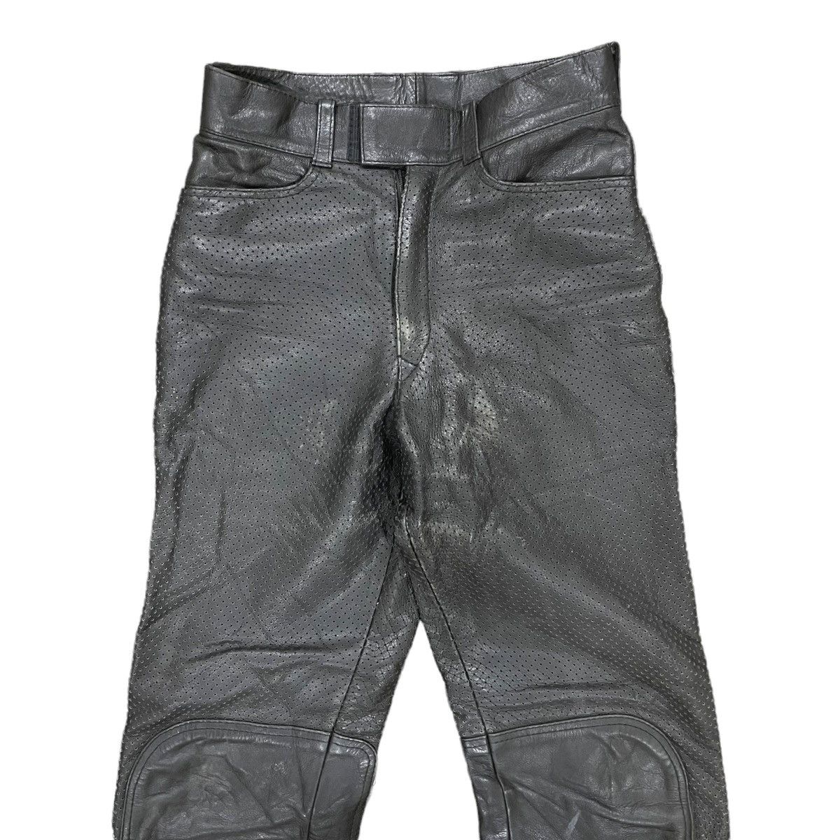 Kadoya Vintage Motorcycle Riding Biker Leather Pants Size US 30 / EU 46 - 2 Thumbnail