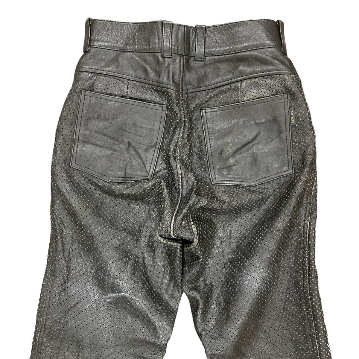 Kadoya Vintage Motorcycle Riding Biker Leather Pants Size US 30 / EU 46 - 7 Thumbnail