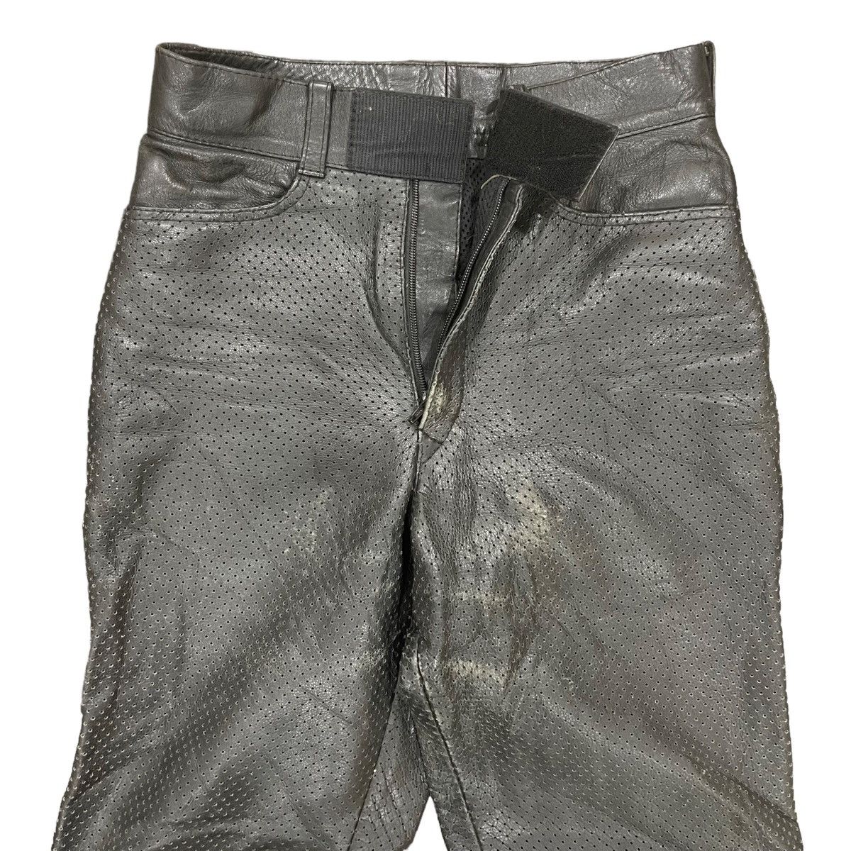 Kadoya Vintage Motorcycle Riding Biker Leather Pants Size US 30 / EU 46 - 4 Thumbnail