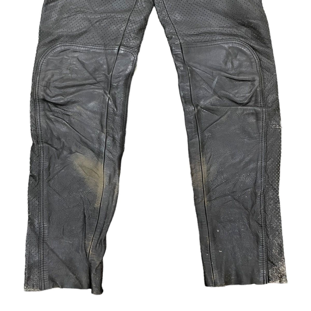 Kadoya Vintage Motorcycle Riding Biker Leather Pants Size US 30 / EU 46 - 3 Thumbnail