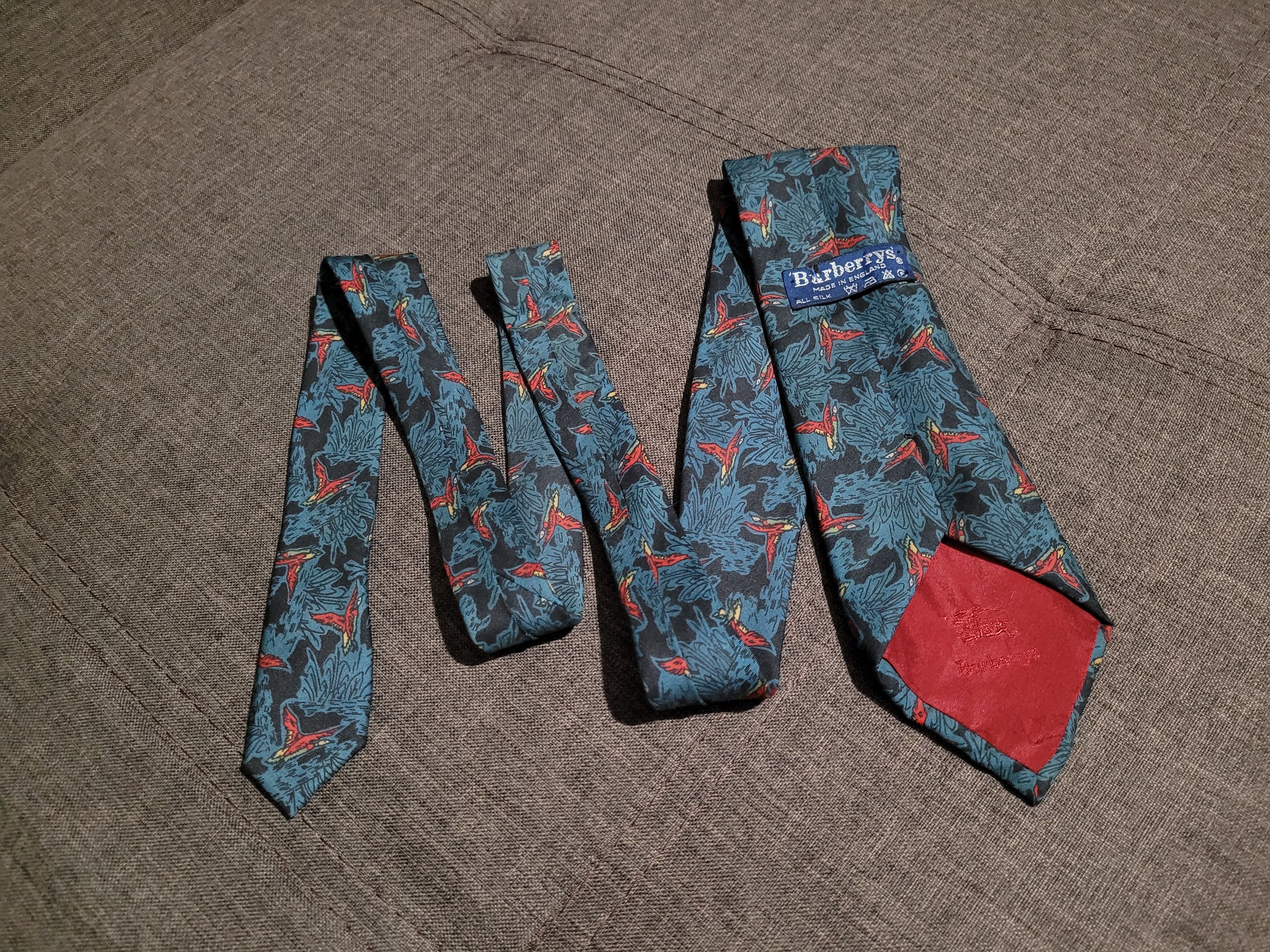 Burberry Vintage Burberrys tie Size ONE SIZE - 4 Thumbnail