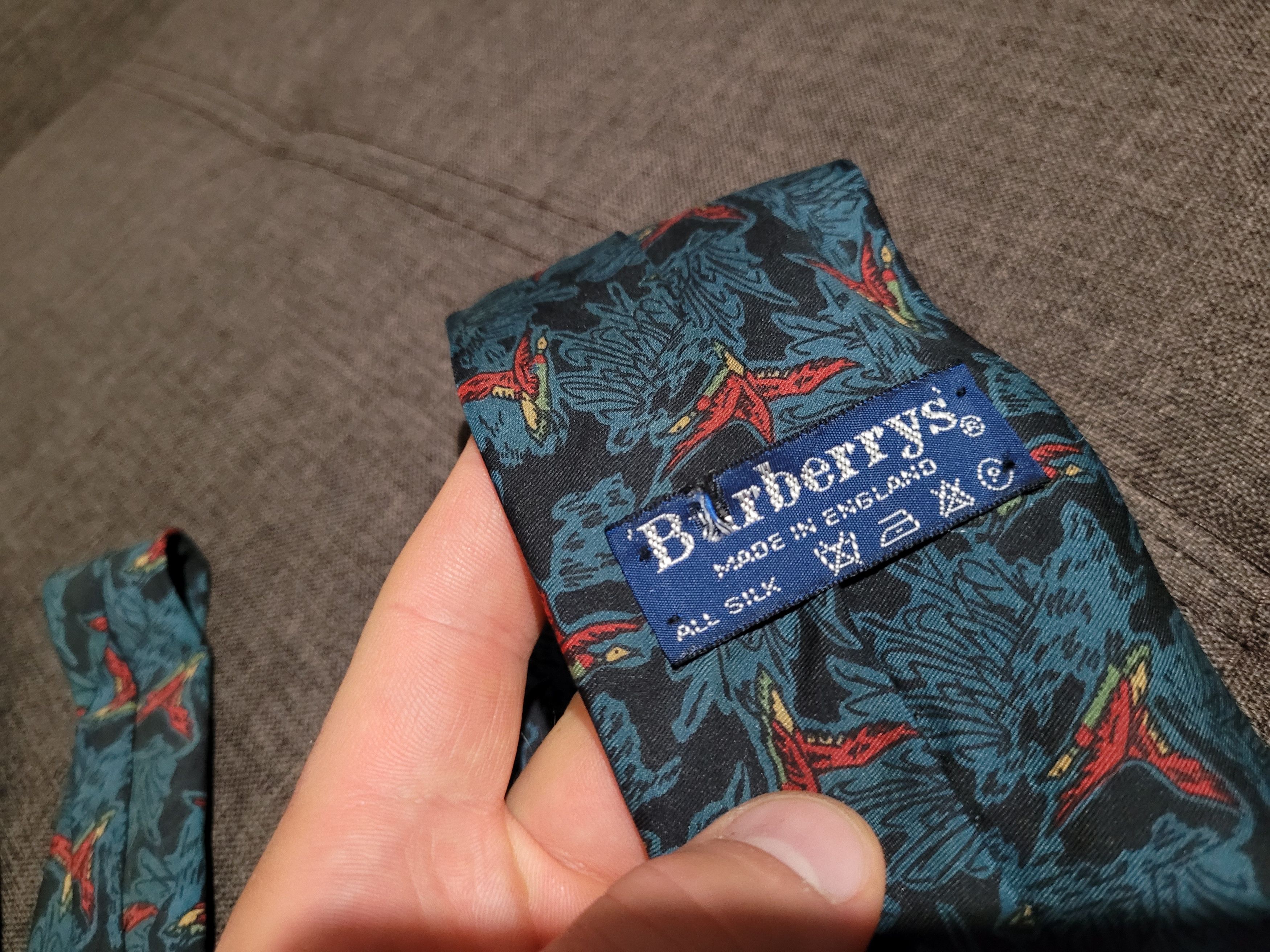 Burberry Vintage Burberrys tie Size ONE SIZE - 6 Thumbnail