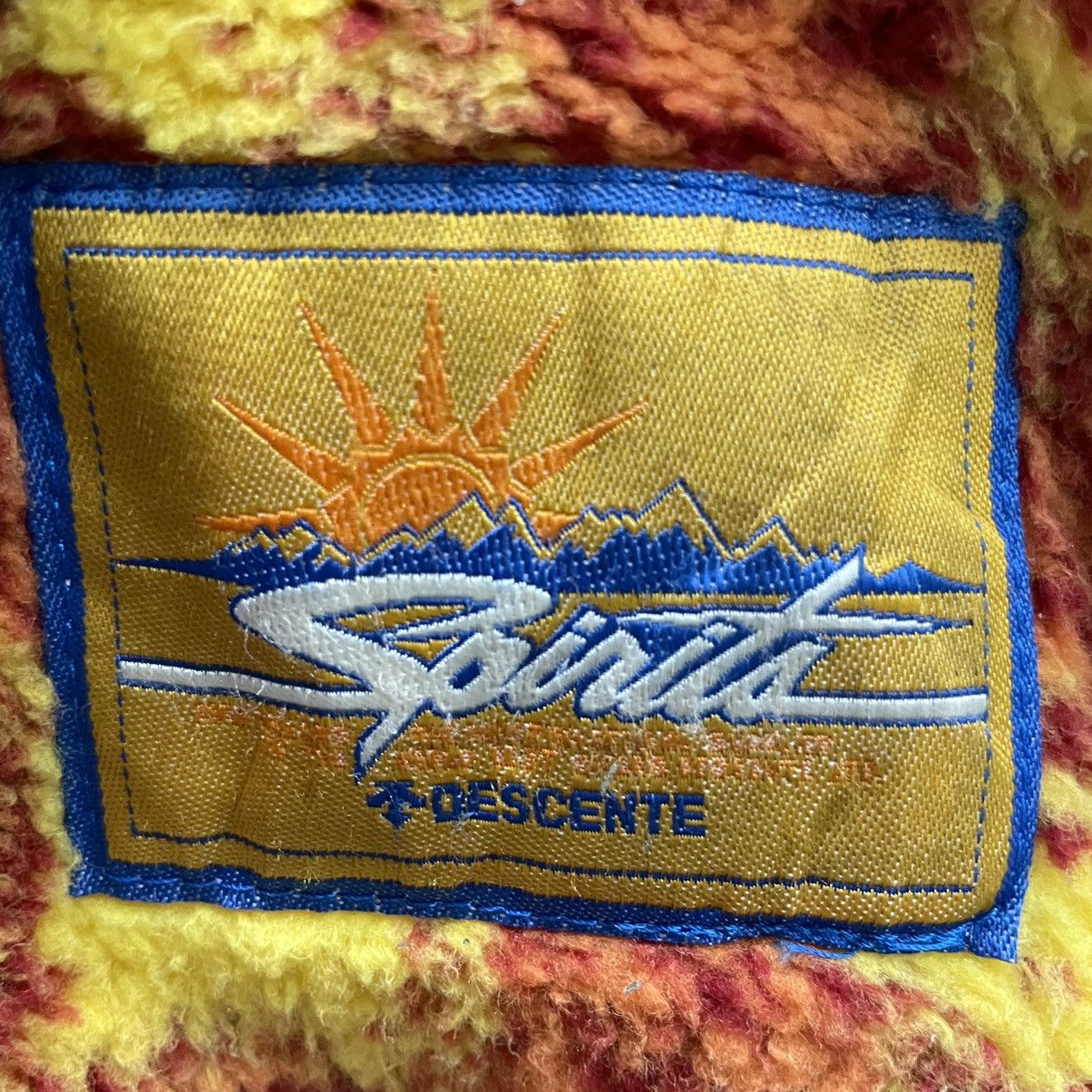 Descente × Vintage 💥 90s Descente Full Design Fullzip Fleece Jacket Size US L / EU 52-54 / 3 - 7 Thumbnail