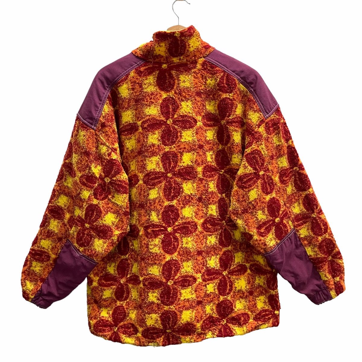 Descente × Vintage 💥 90s Descente Full Design Fullzip Fleece Jacket Size US L / EU 52-54 / 3 - 5 Thumbnail