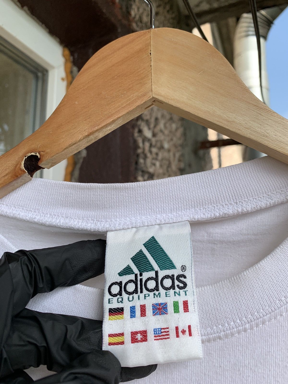 Adidas 90s Vintage Adidas Equipment White/Green T-Shirt Size US XL / EU 56 / 4 - 11 Thumbnail