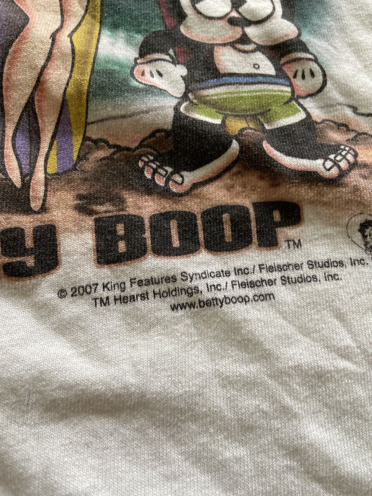 Vintage Vintage Betty Boop white t shirt Size US XL / EU 56 / 4 - 3 Thumbnail