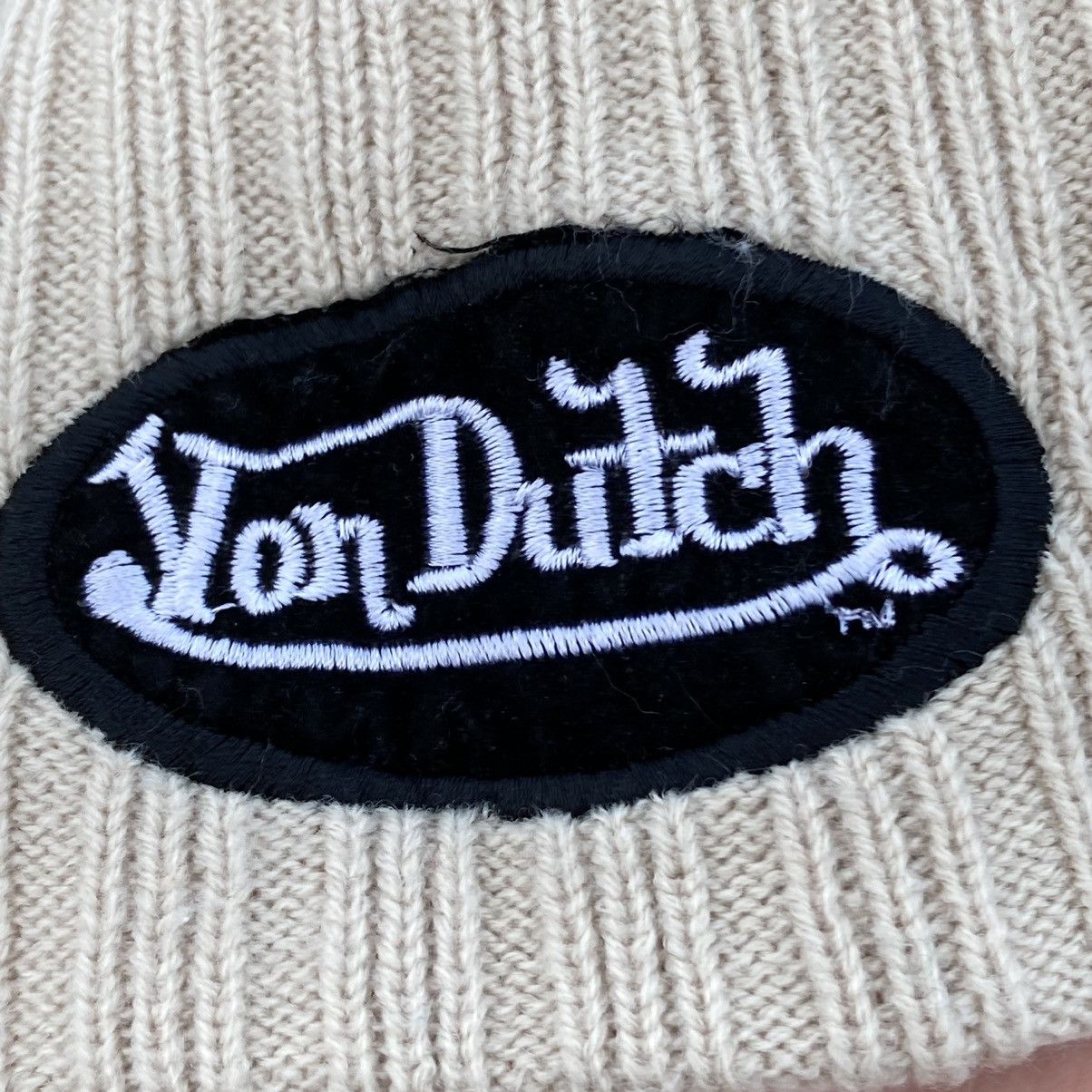 Vintage × Von Dutch Vintage Von Dutch beige beanie hat Size ONE SIZE - 6 Thumbnail