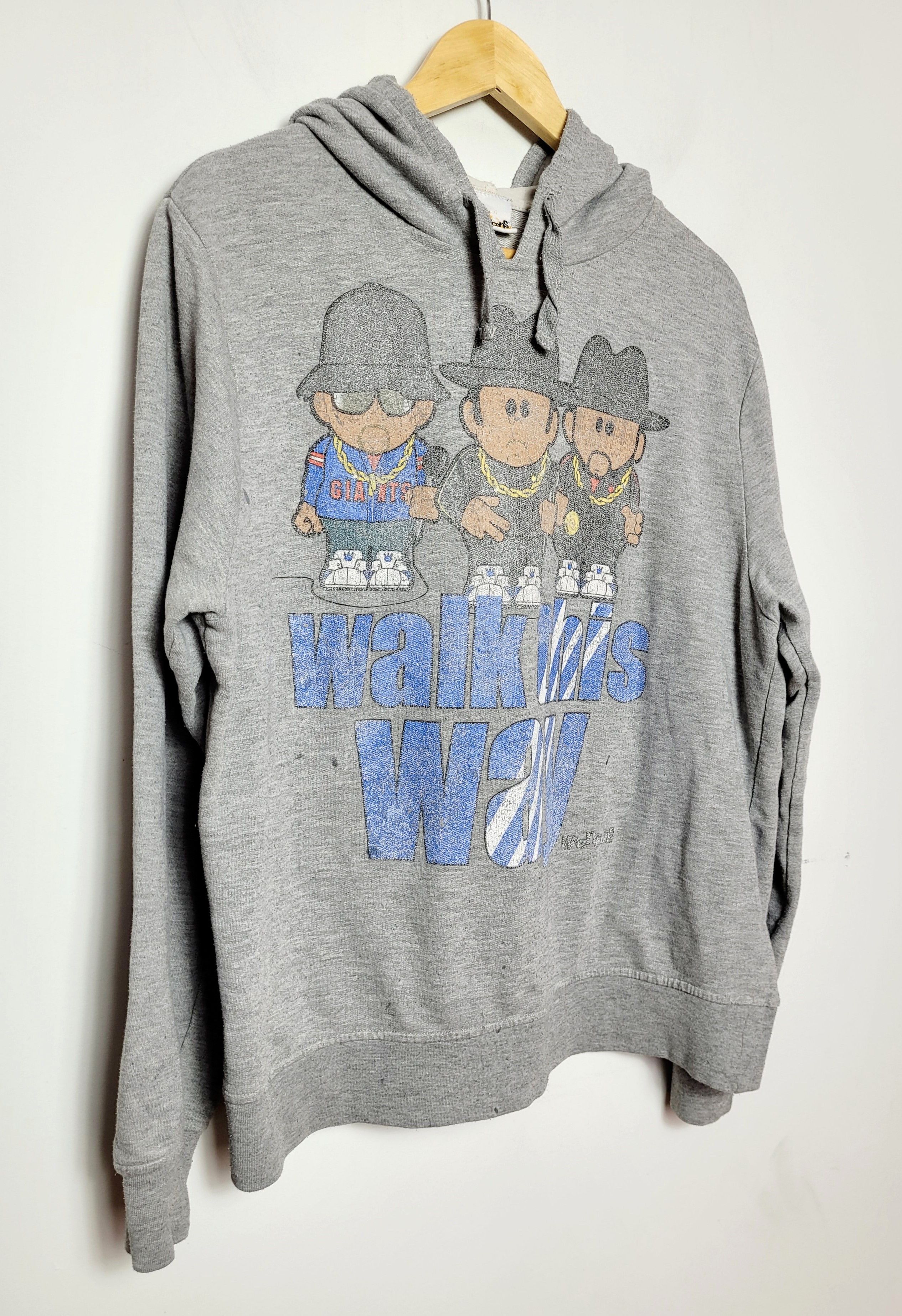 RUN DMC × Rap Tees × Vintage Run DMC Walk Your Way vintage hoodie Size US L / EU 52-54 / 3 - 2 Thumbnail