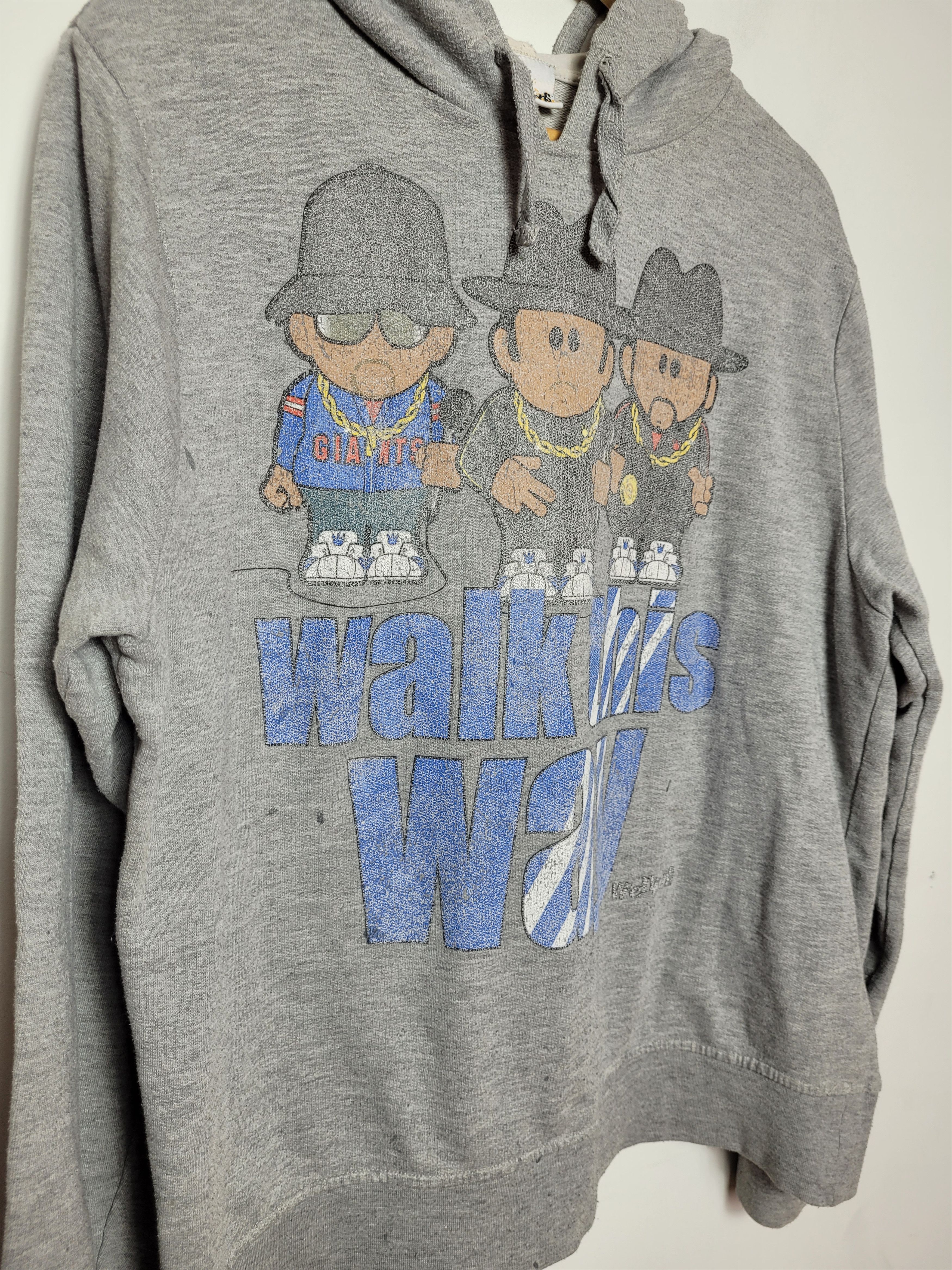 RUN DMC × Rap Tees × Vintage Run DMC Walk Your Way vintage hoodie Size US L / EU 52-54 / 3 - 5 Thumbnail