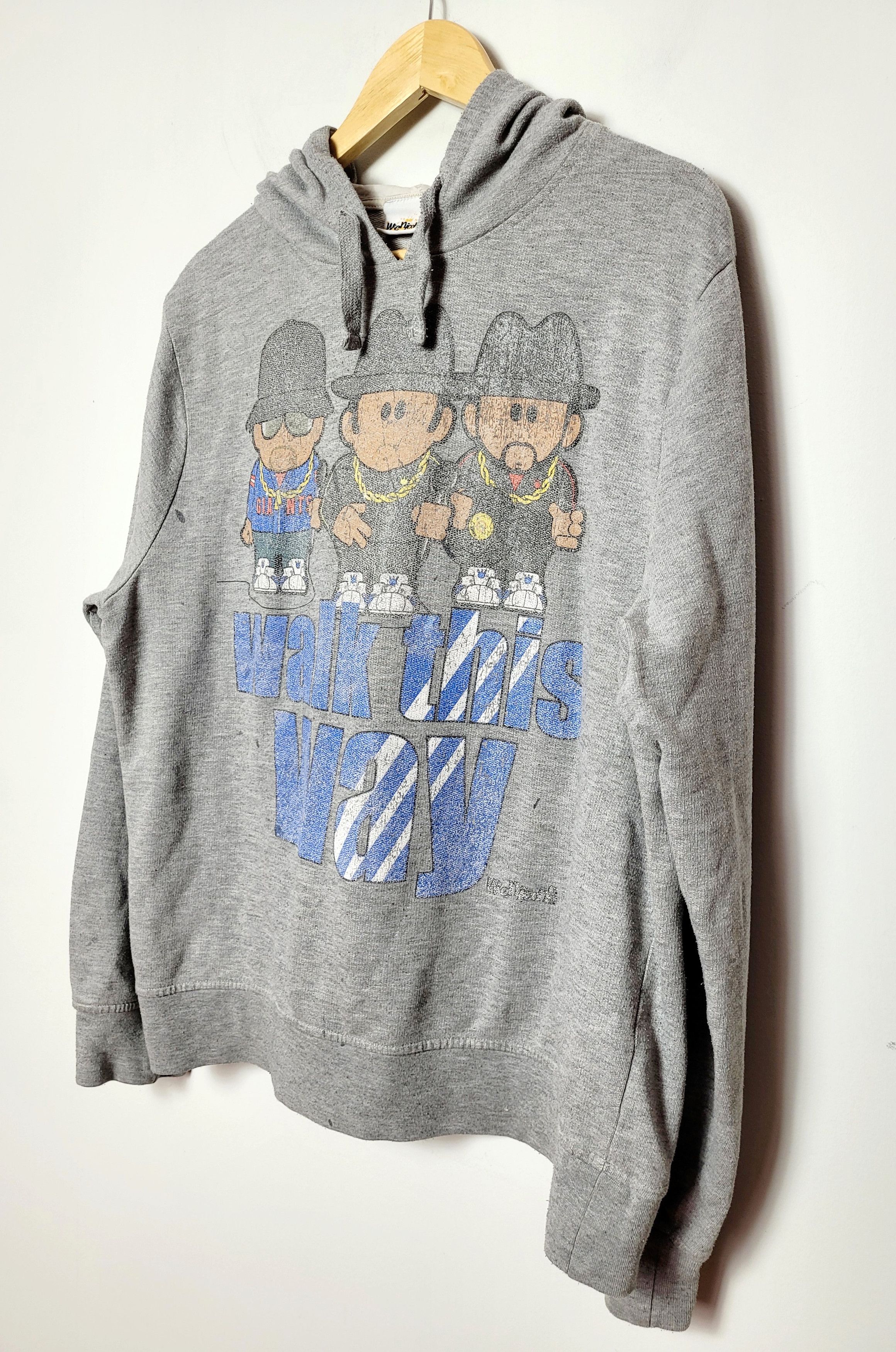 RUN DMC × Rap Tees × Vintage Run DMC Walk Your Way vintage hoodie Size US L / EU 52-54 / 3 - 3 Thumbnail