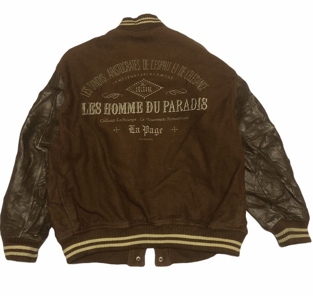 Vintage 🔥ON SALE‼️VTG 1990 VARSITY Les HOMME Du Paradis LA PAGE Size US M / EU 48-50 / 2 - 1 Thumbnail