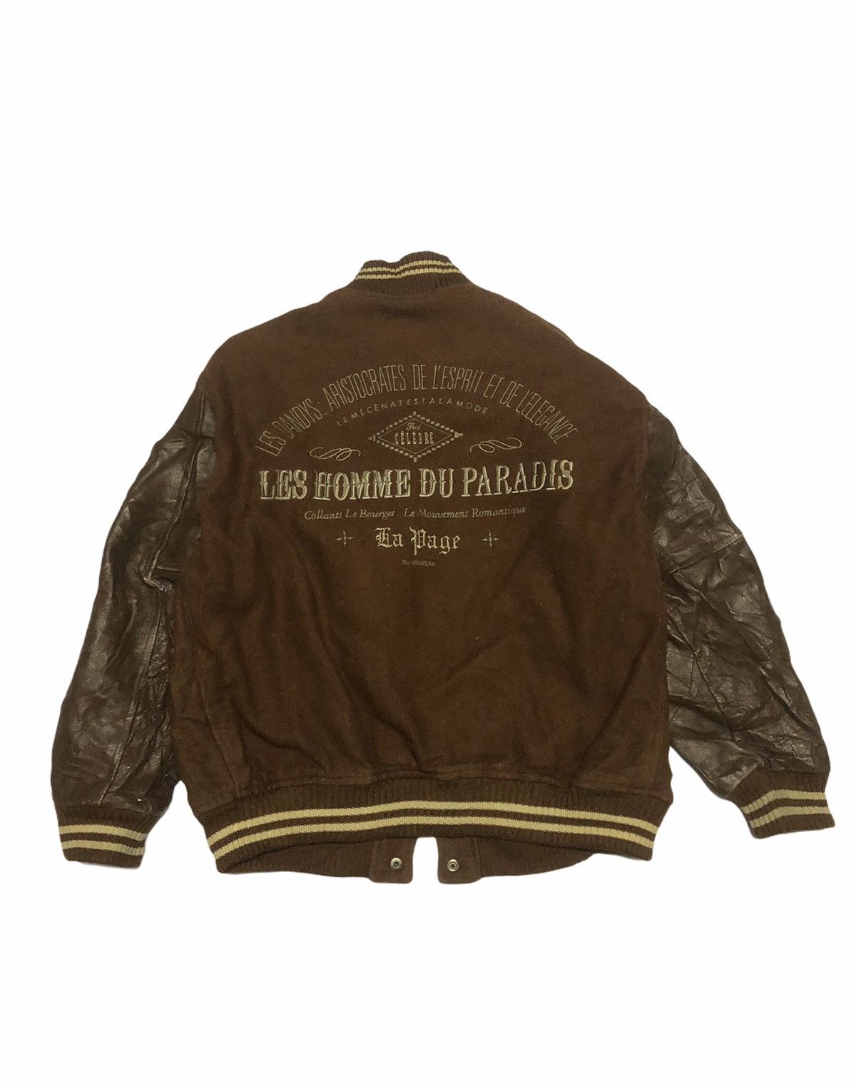 Vintage 🔥ON SALE‼️VTG 1990 VARSITY Les HOMME Du Paradis LA PAGE Size US M / EU 48-50 / 2 - 2 Thumbnail