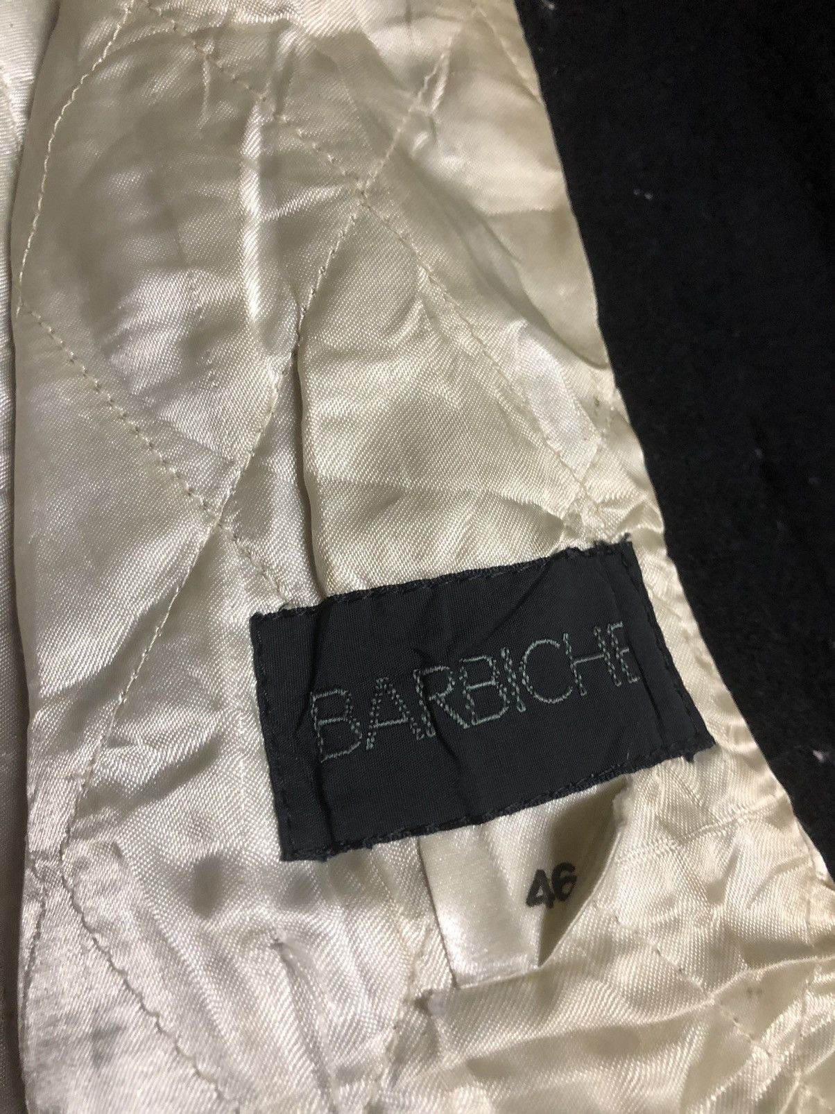 Vintage Vintage Varsity Barbiche Wool Black Street Wear Size US L / EU 52-54 / 3 - 7 Thumbnail