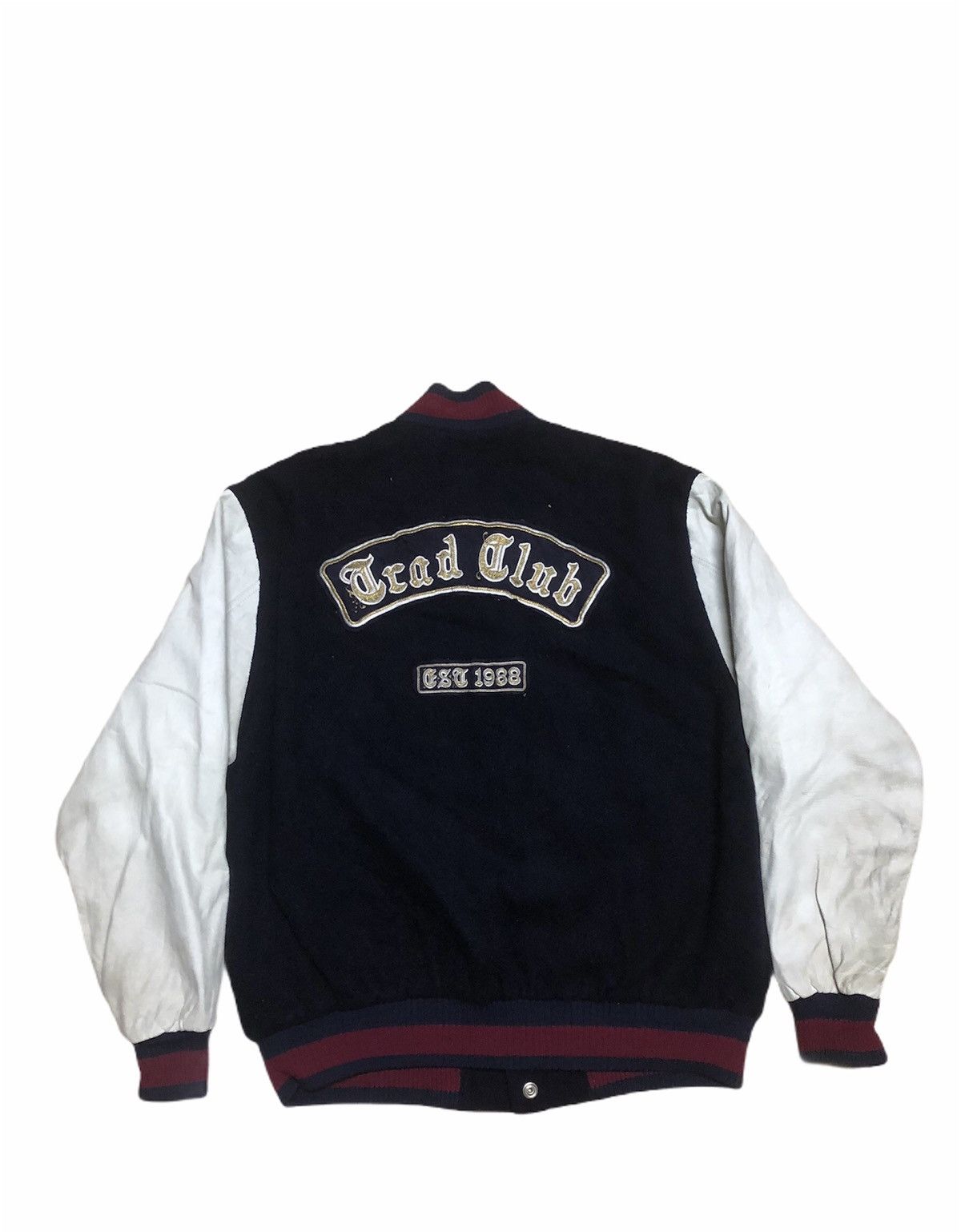 Japanese Brand ⚡️Street-fashion Varsity Jacket Wool Vintage Size US L / EU 52-54 / 3 - 2 Thumbnail