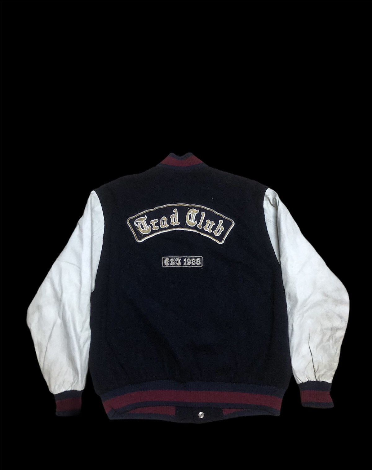 Japanese Brand ⚡️Street-fashion Varsity Jacket Wool Vintage Size US L / EU 52-54 / 3 - 3 Thumbnail