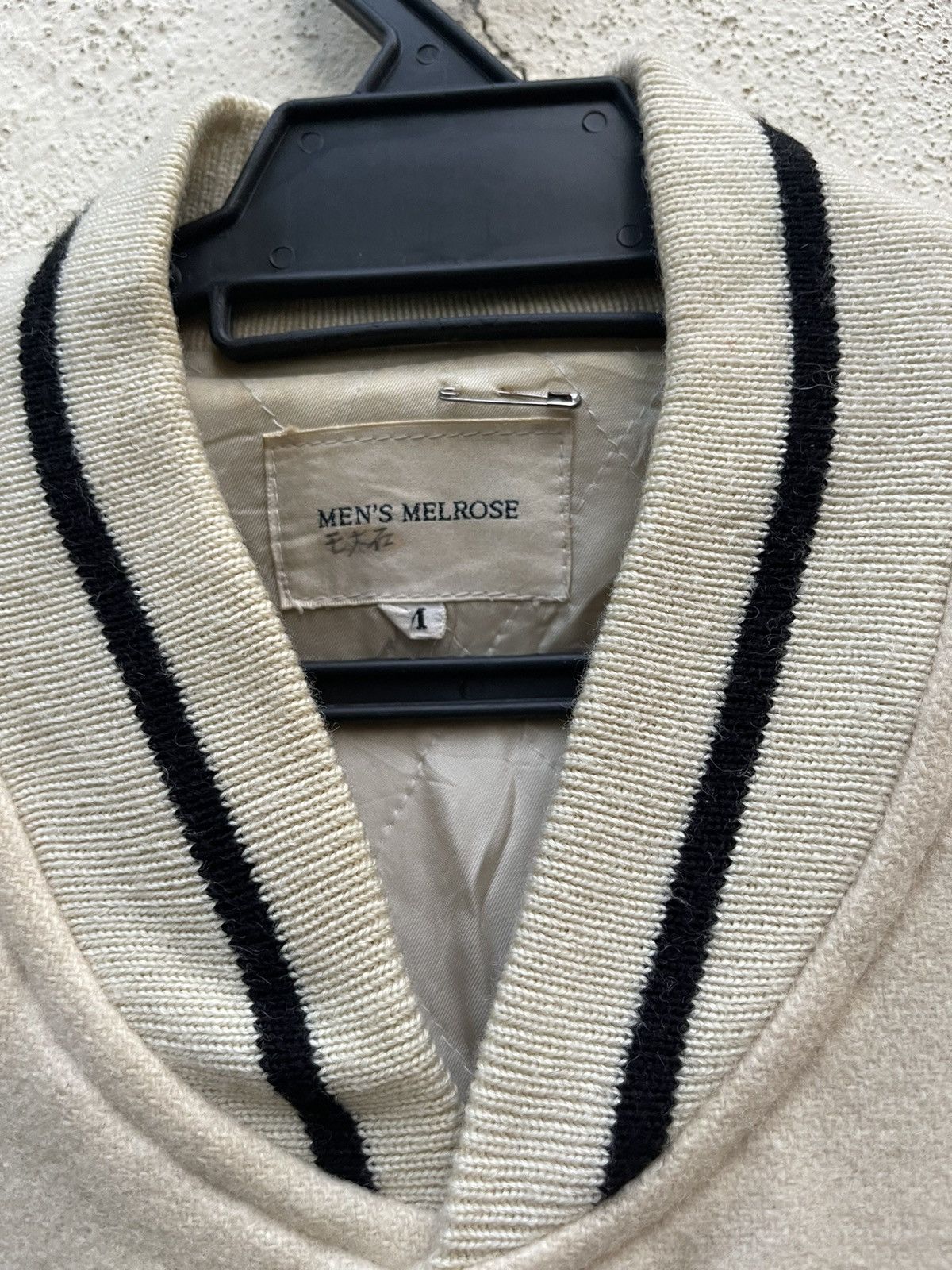 Melrose × Vintage Vintage Varsity Jacket Mens Melrose Strretwear Size US L / EU 52-54 / 3 - 3 Thumbnail