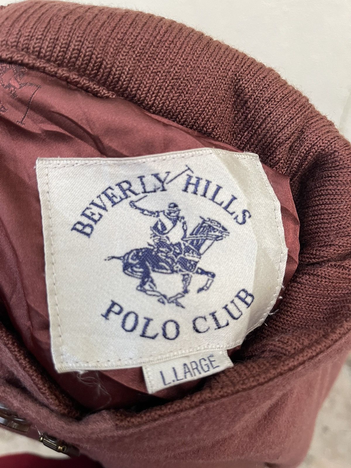 Beverly Hills Polo Club VINTAGE BEVERLY HILLS POLO CLUB VARSITY WOOL Size US L / EU 52-54 / 3 - 2 Thumbnail