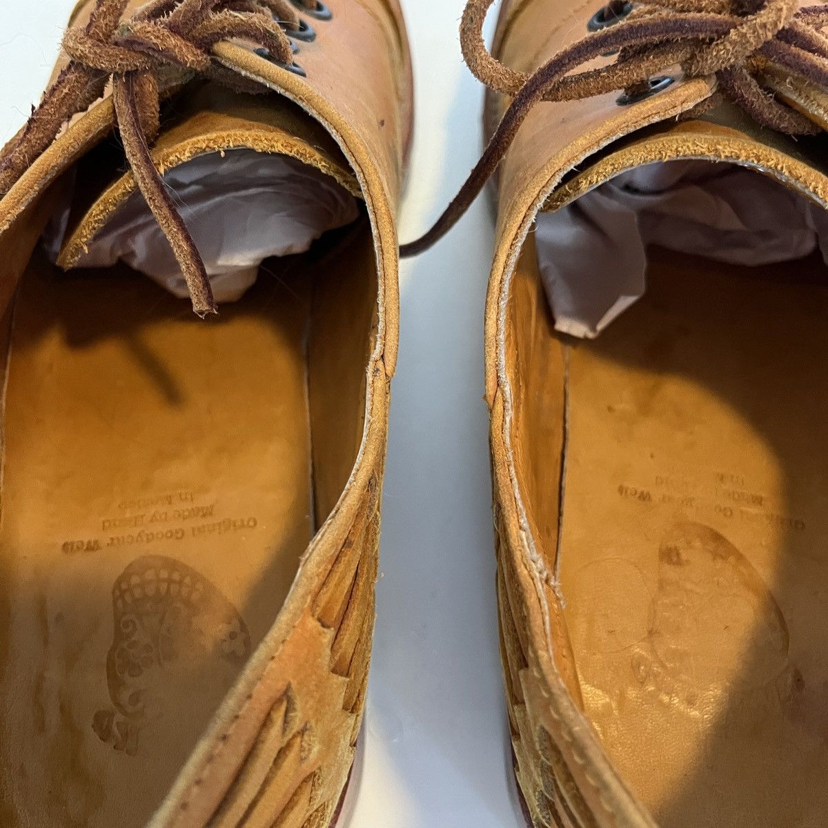 Vintage UNMARKED MX Ripple Toe Shoes Size US 11 / EU 44 - 4 Thumbnail