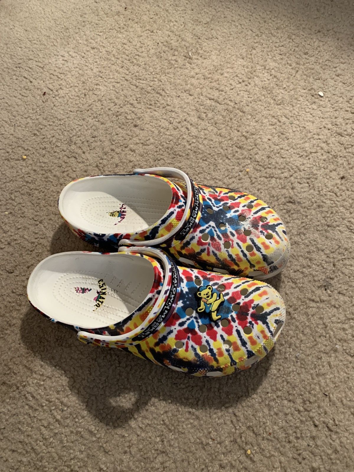 mens chinatown market x grateful dead crocs