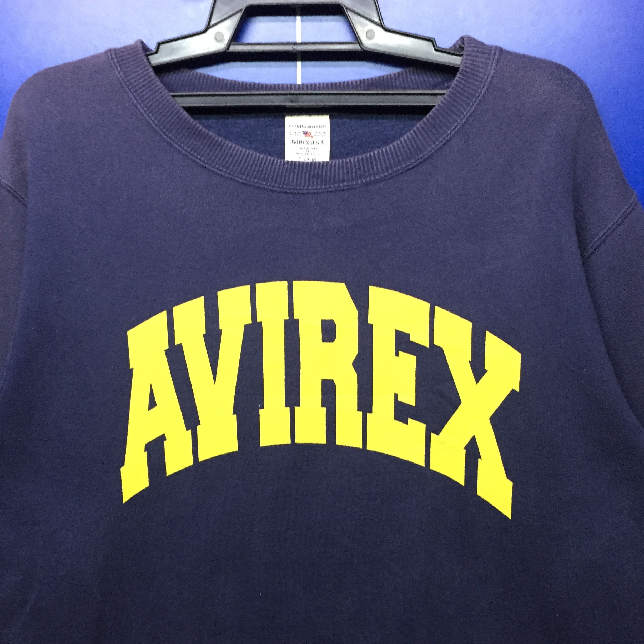 Avirex × Japanese Brand Vintage 90s Avirex Usa Ambroidery Big Logo Sweatshirt Size US M / EU 48-50 / 2 - 2 Thumbnail