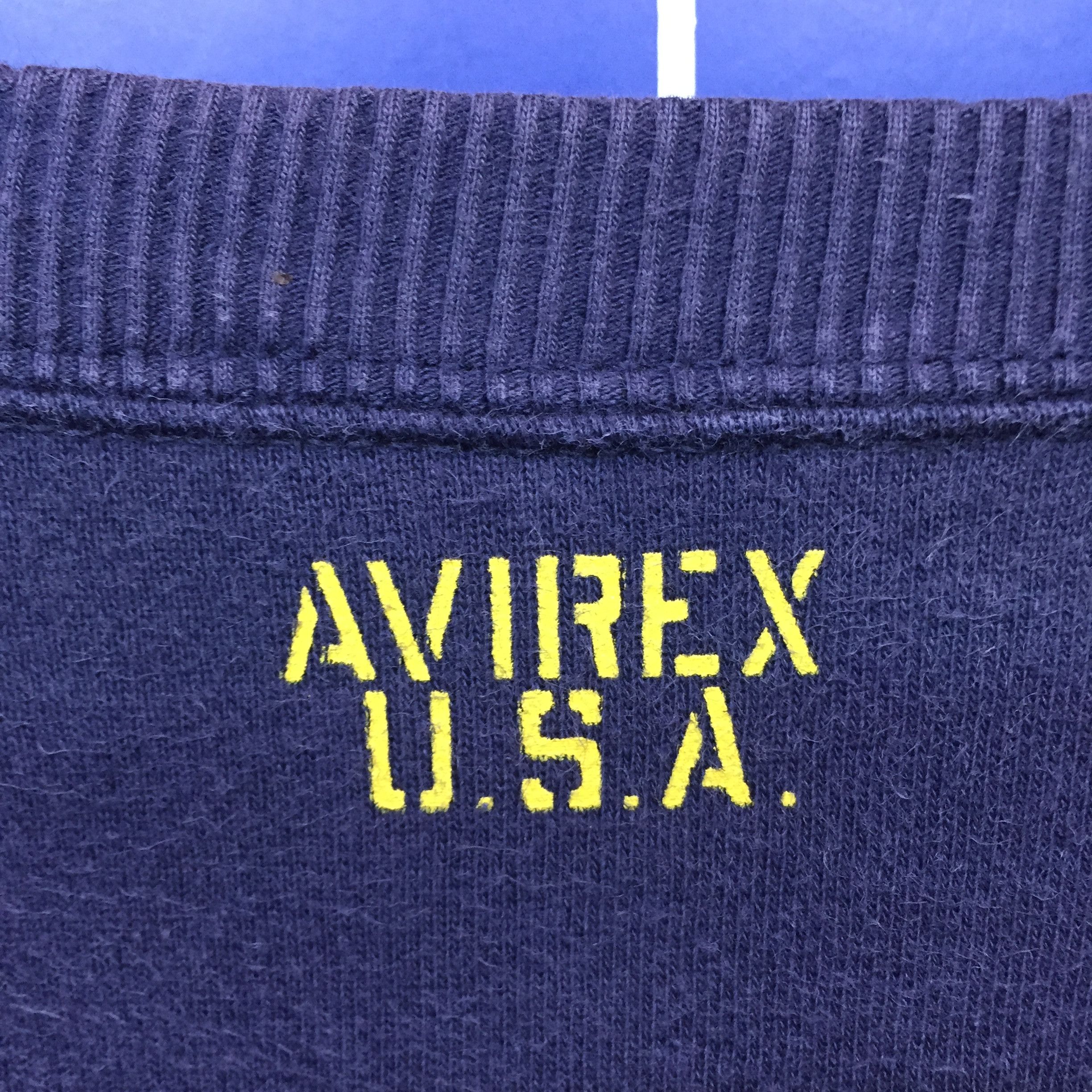 Avirex × Japanese Brand Vintage 90s Avirex Usa Ambroidery Big Logo Sweatshirt Size US M / EU 48-50 / 2 - 7 Thumbnail