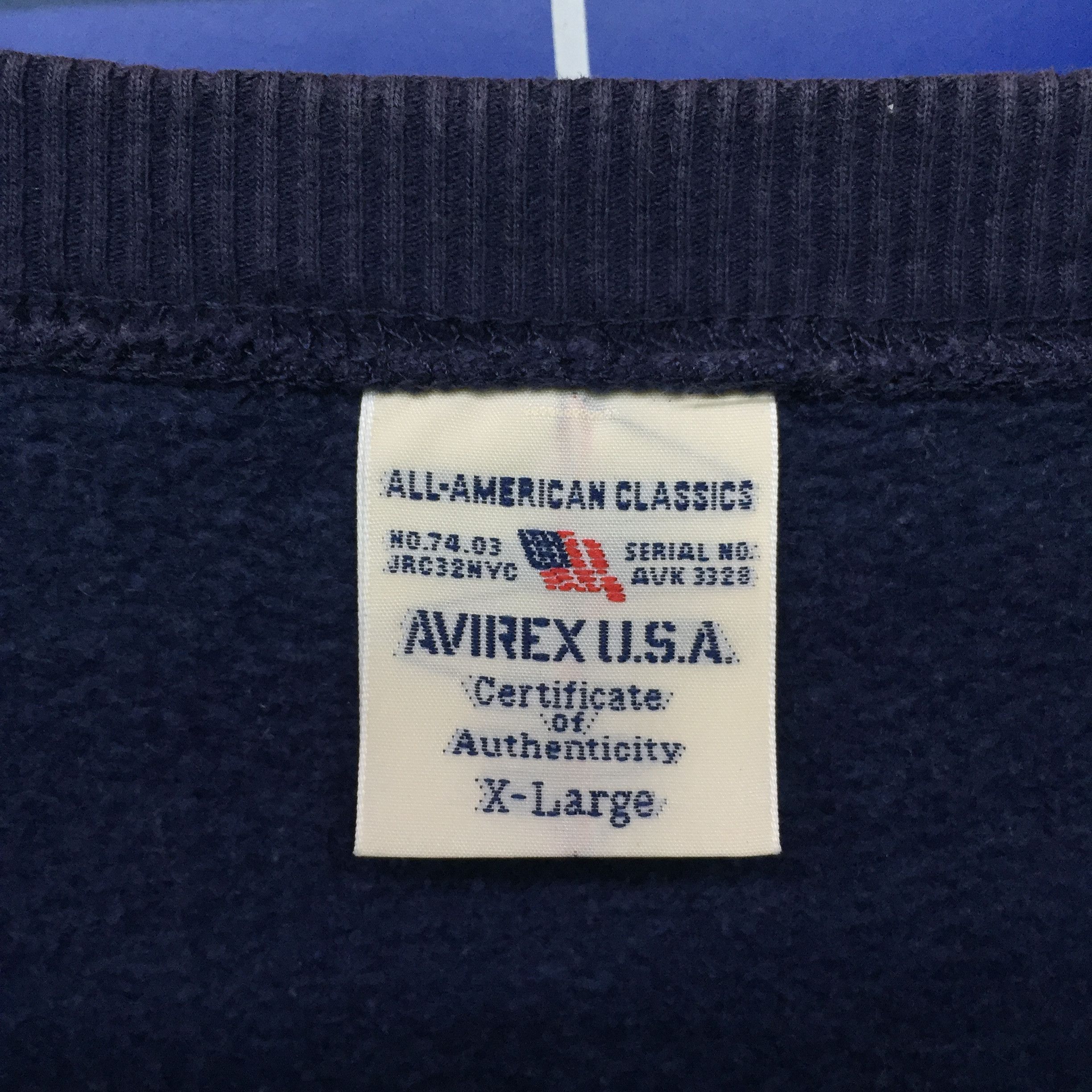 Avirex × Japanese Brand Vintage 90s Avirex Usa Ambroidery Big Logo Sweatshirt Size US M / EU 48-50 / 2 - 8 Thumbnail