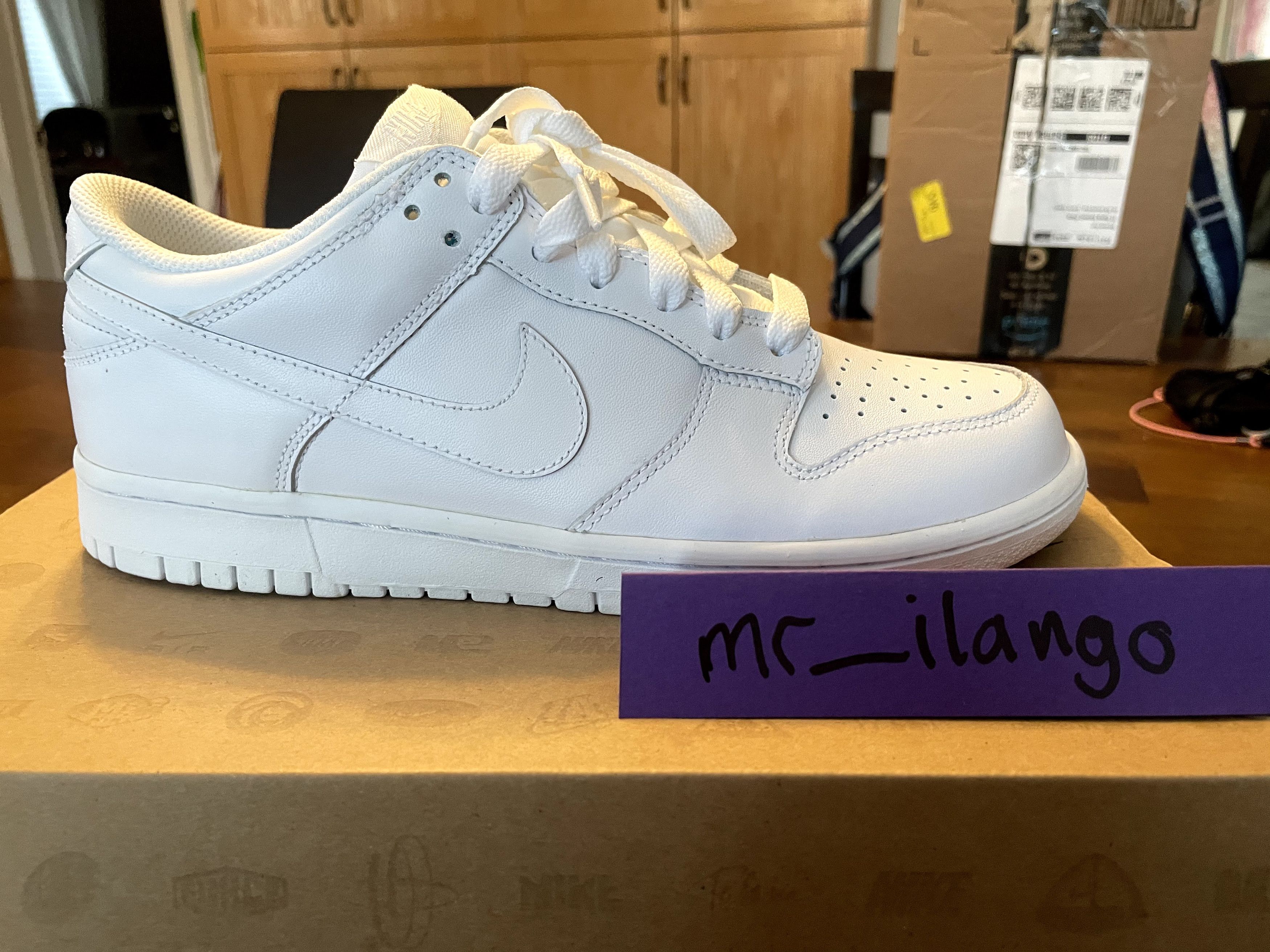 Nike Nike Nike Dunk Low All White / Triple White (Deadstock) | Grailed