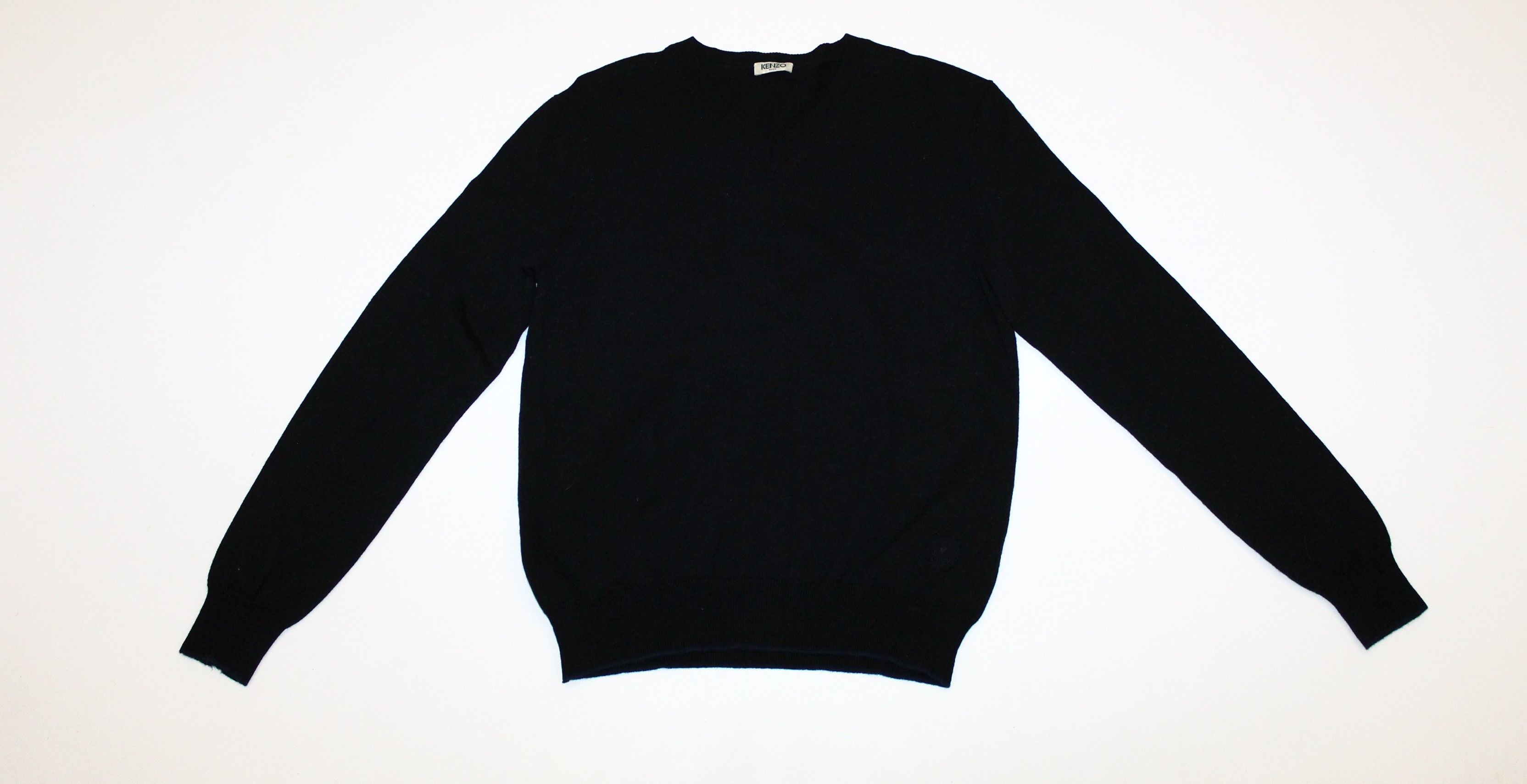 Kenzo Kenzo Logo Embroidery V-neck Wool Jumper Size US S / EU 44-46 / 1 - 2 Thumbnail