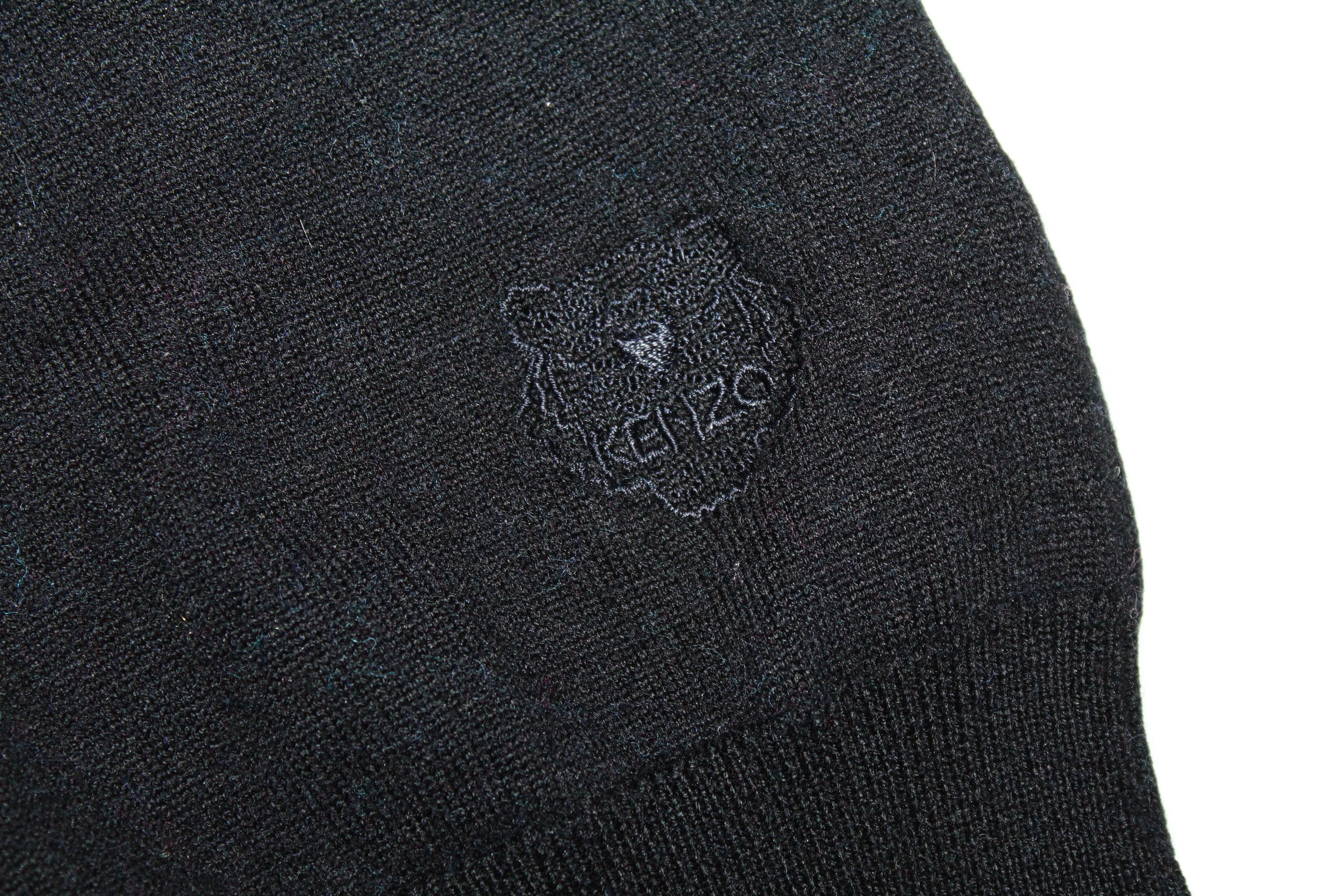 Kenzo Kenzo Logo Embroidery V-neck Wool Jumper Size US S / EU 44-46 / 1 - 5 Thumbnail