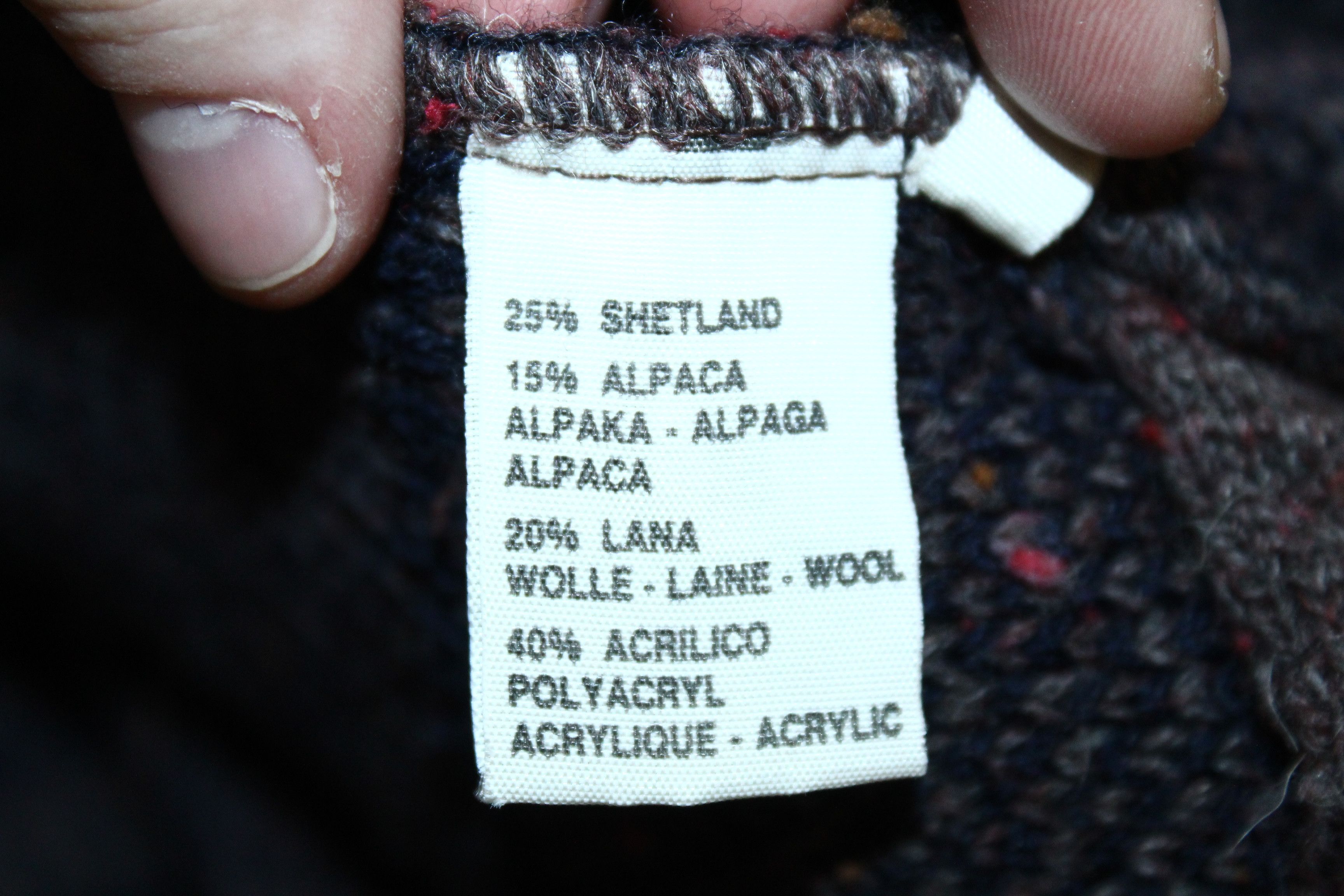 Homespun Knitwear 70s Von Ehr Intarsia Cable Knit Wool Blend Royal Cardigan Size US L / EU 52-54 / 3 - 7 Thumbnail
