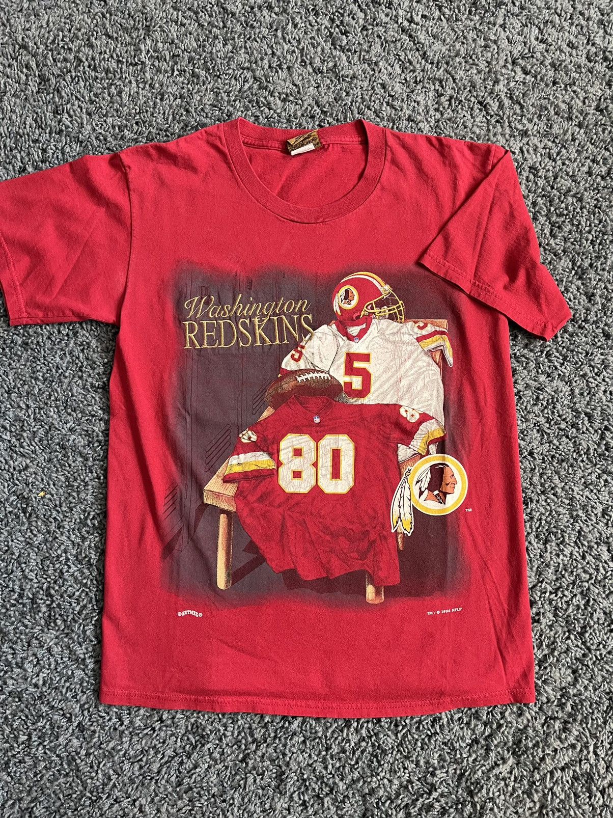 Vintage Vintage 90s Nutmeg NFL Washington Redskins Shirt Made In USA ...