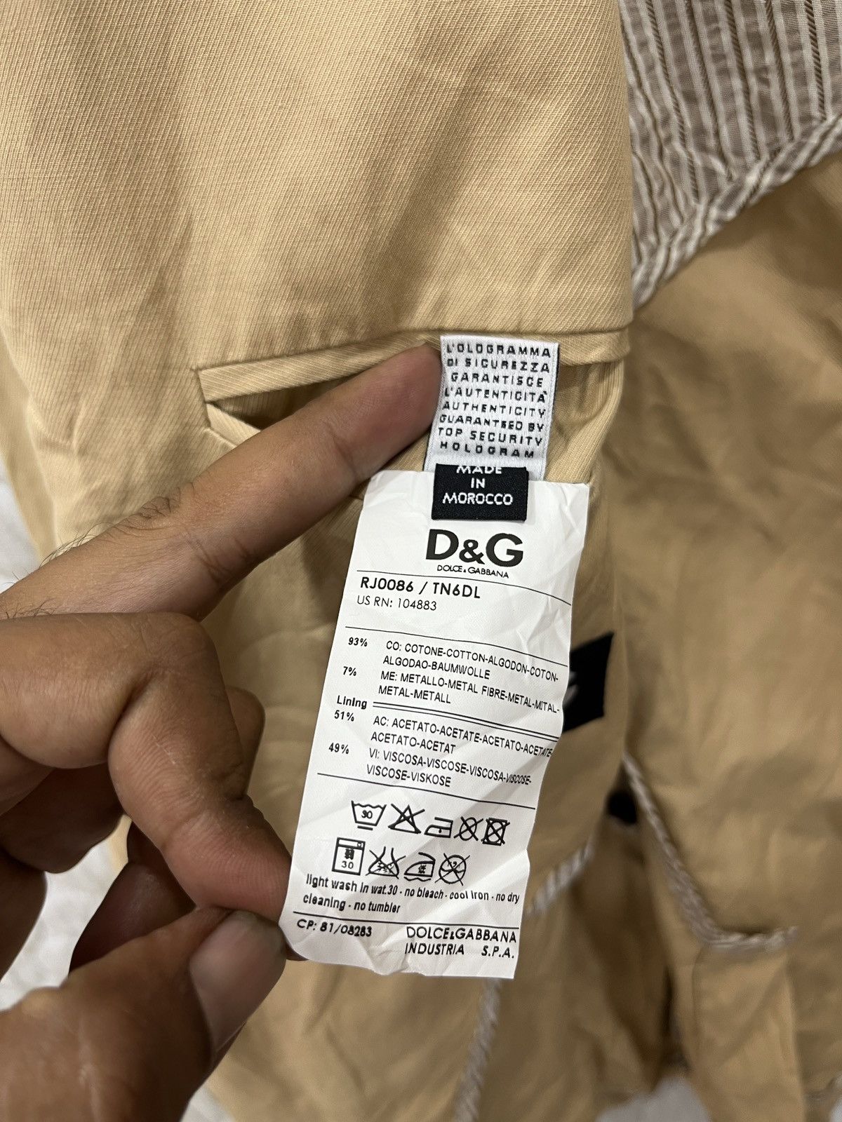 Dolce & Gabbana (Tt). DOLCE & GABBANA Size US S / EU 44-46 / 1 - 7 Thumbnail
